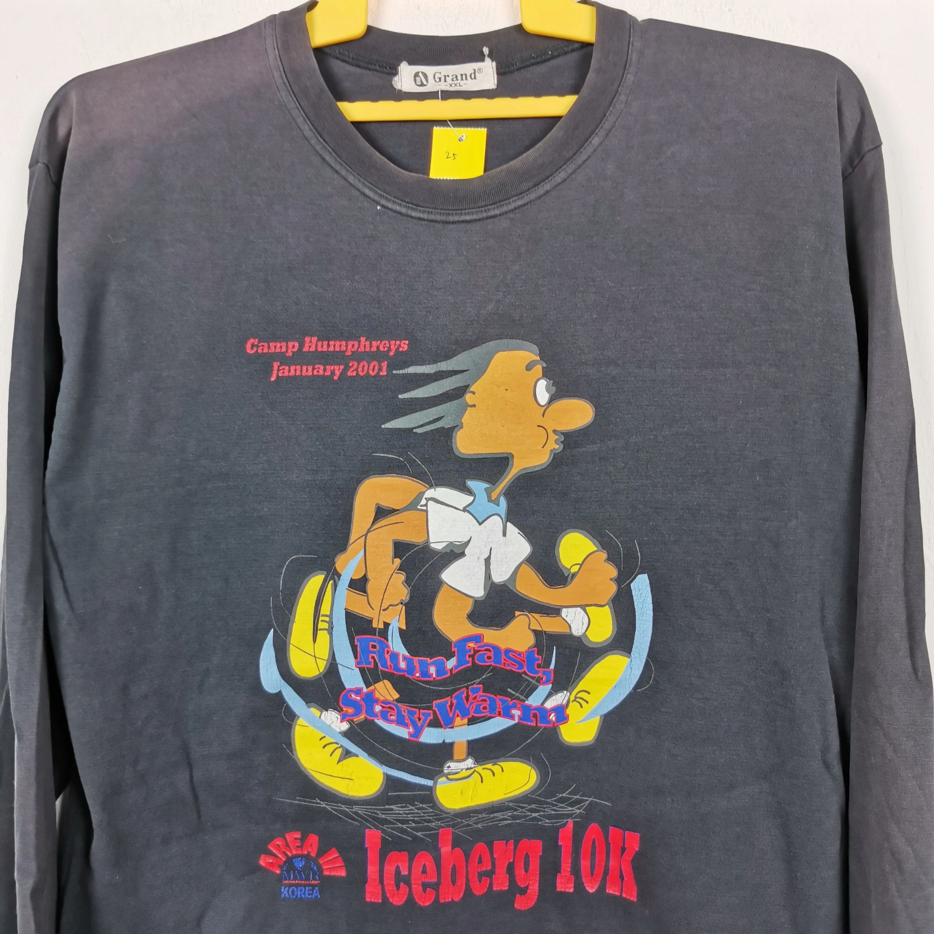 Vintage Vintage Iceberg 10k Camp Humphreys Running T Shirt Tees Size US L / EU 52-54 / 3 - 2 Thumbnail
