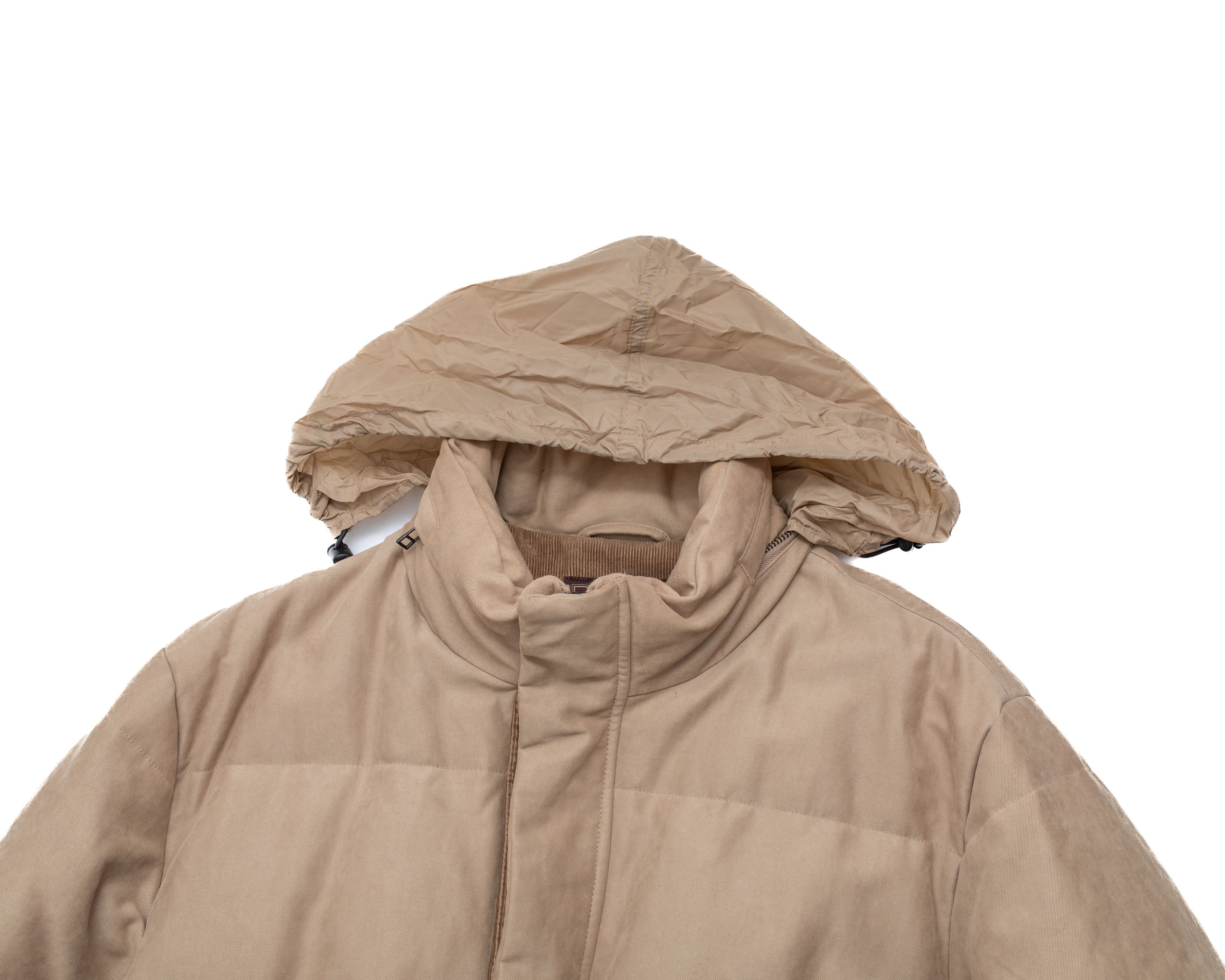Luigi Bianchi L. B. M. 1911 Beige Down Coat Jacket Size US L / EU 52-54 / 3 - 8 Thumbnail