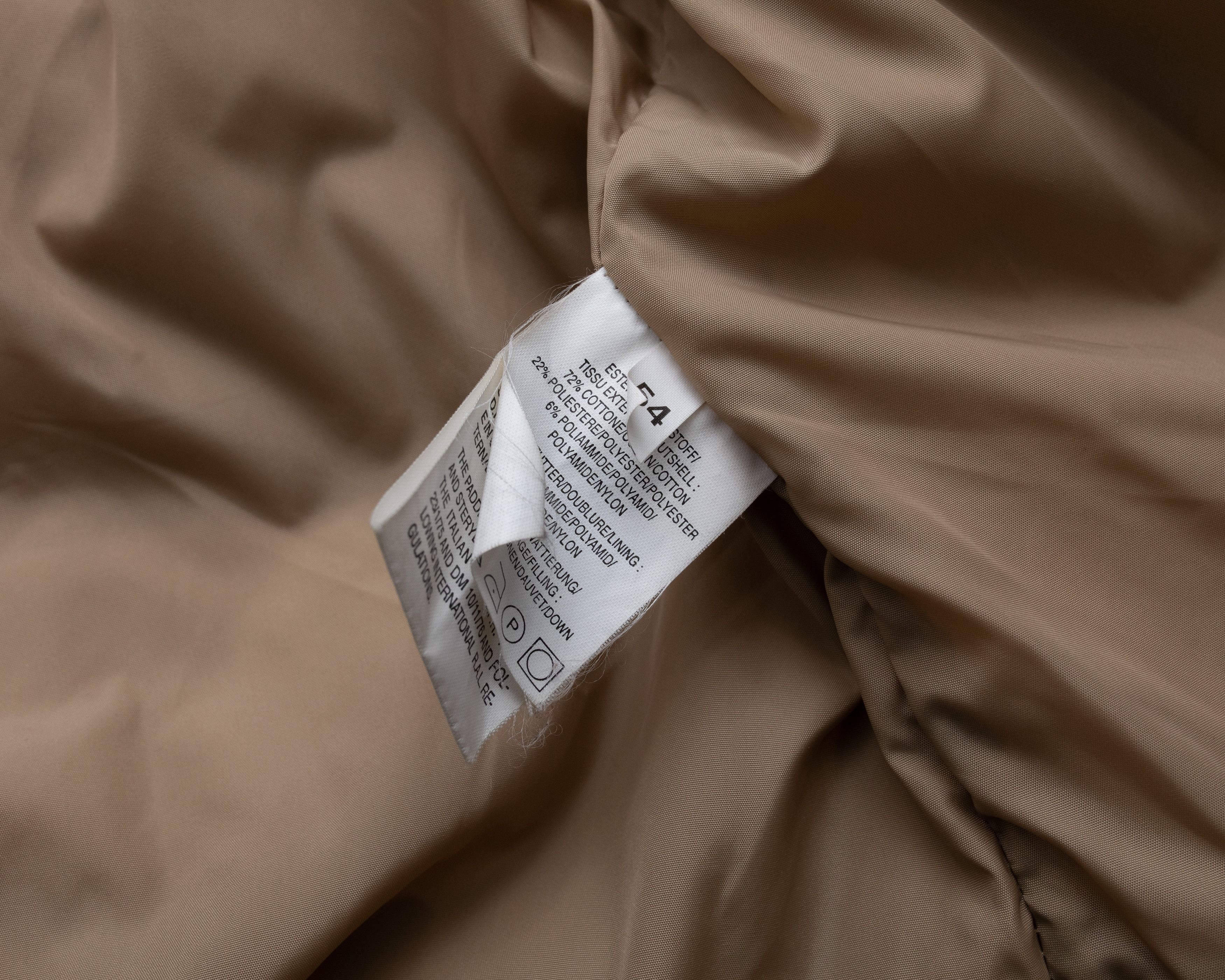 Luigi Bianchi L. B. M. 1911 Beige Down Coat Jacket Size US L / EU 52-54 / 3 - 6 Thumbnail