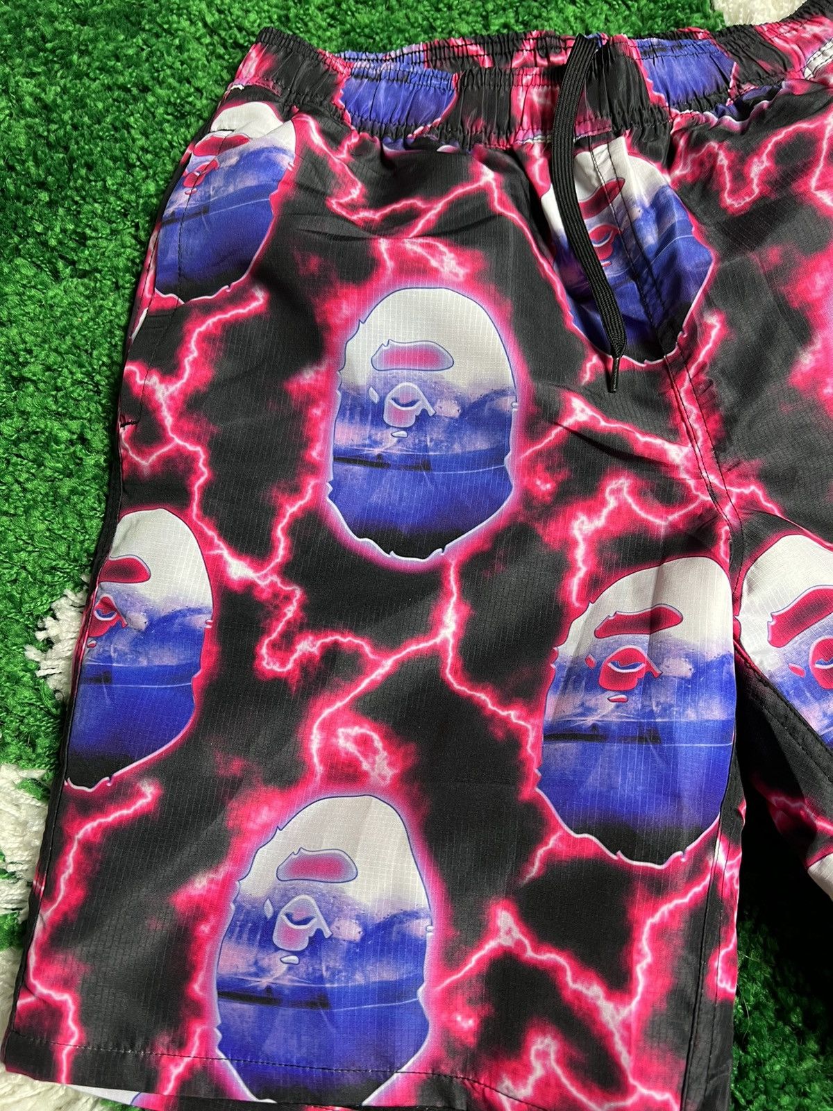 Bape Bape Lightning Track Shorts Size US 34 / EU 50 - 3 Thumbnail