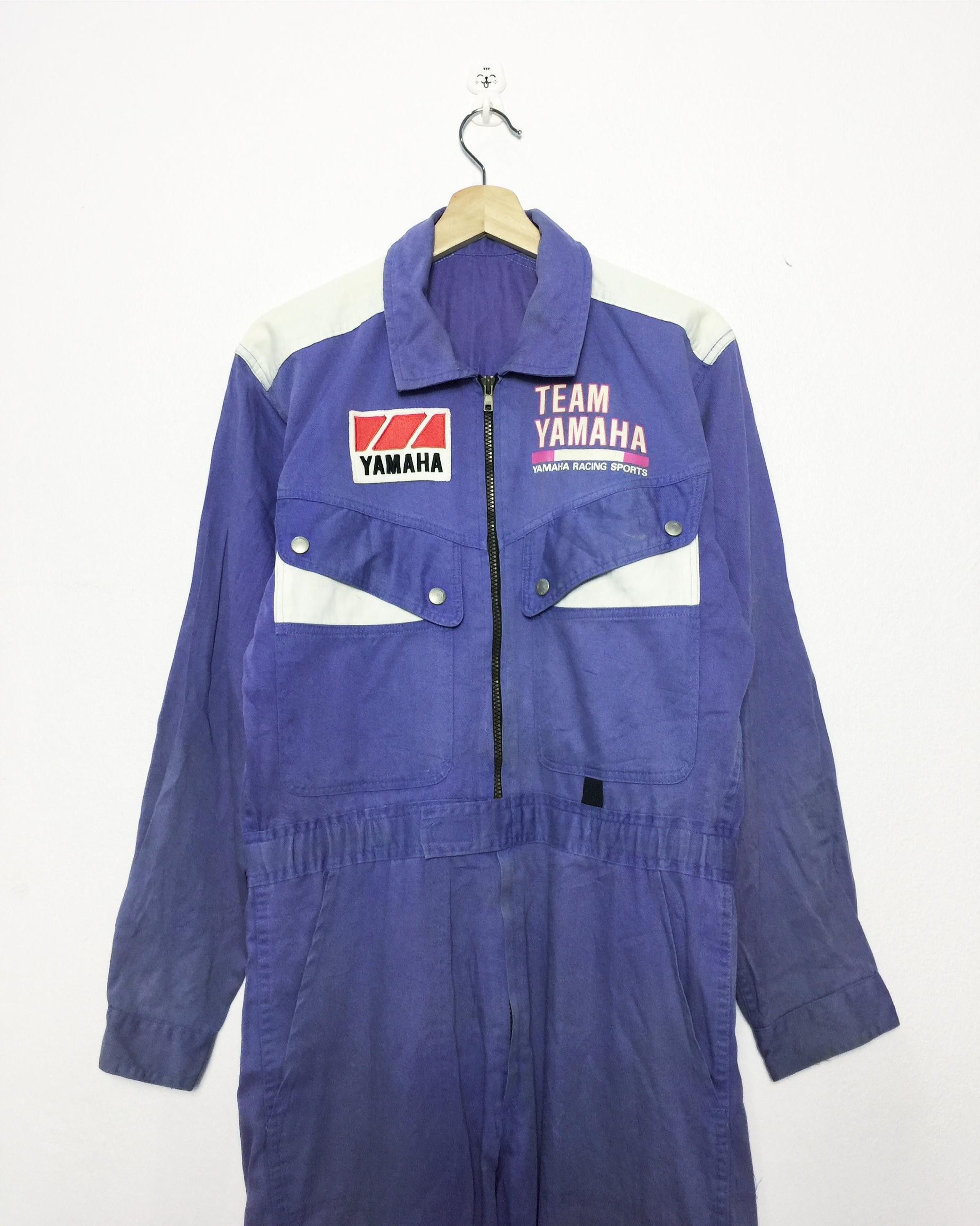 Yamaha Rare Vintage Distressed Team Yamaha Racing Sports Coverall Size US 34 / EU 50 - 2 Thumbnail