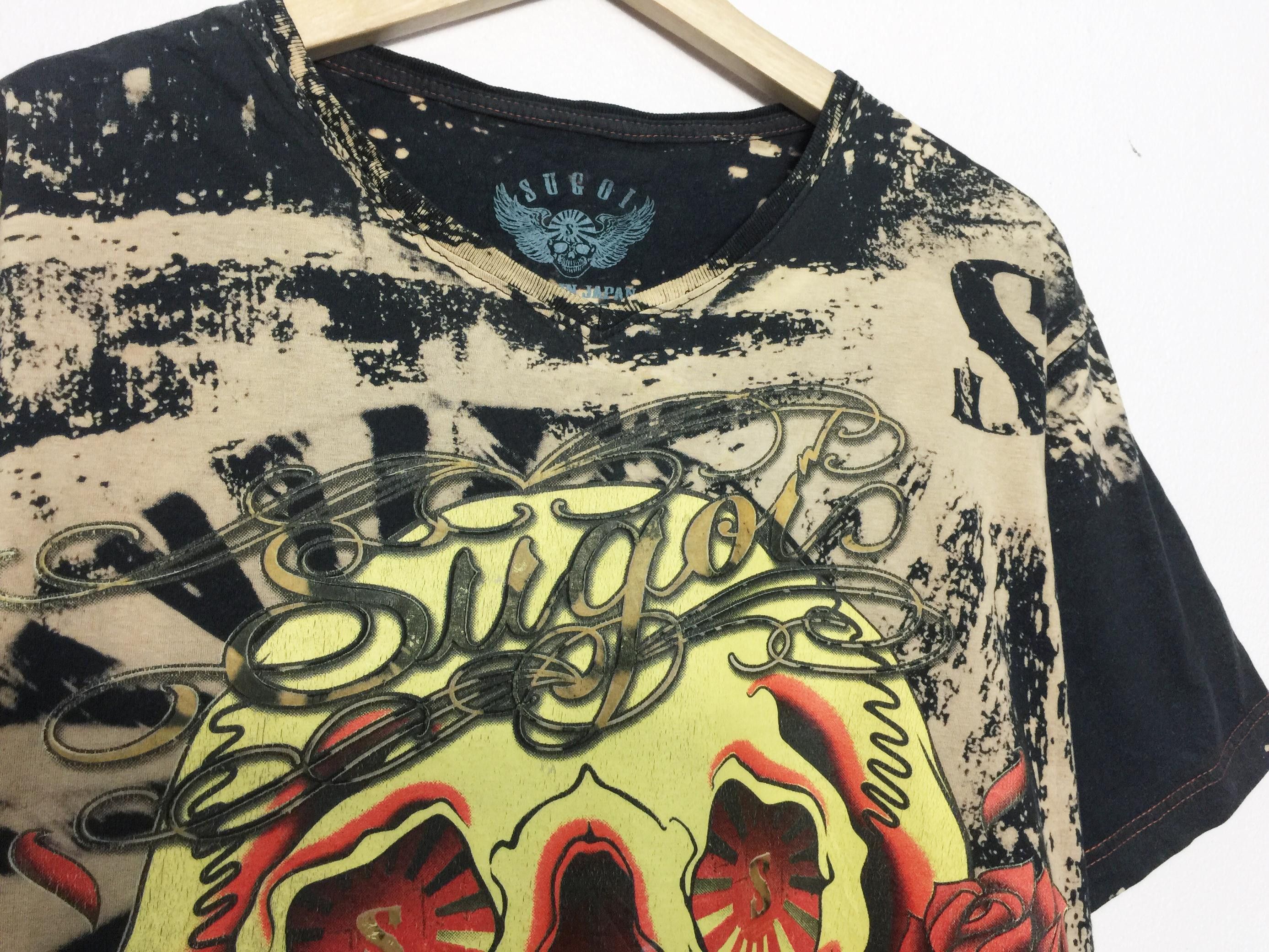 Japanese Brand Rare Sugoi Born in Japan Overprint Tie Dye Skull Tees Size US M / EU 48-50 / 2 - 3 Thumbnail