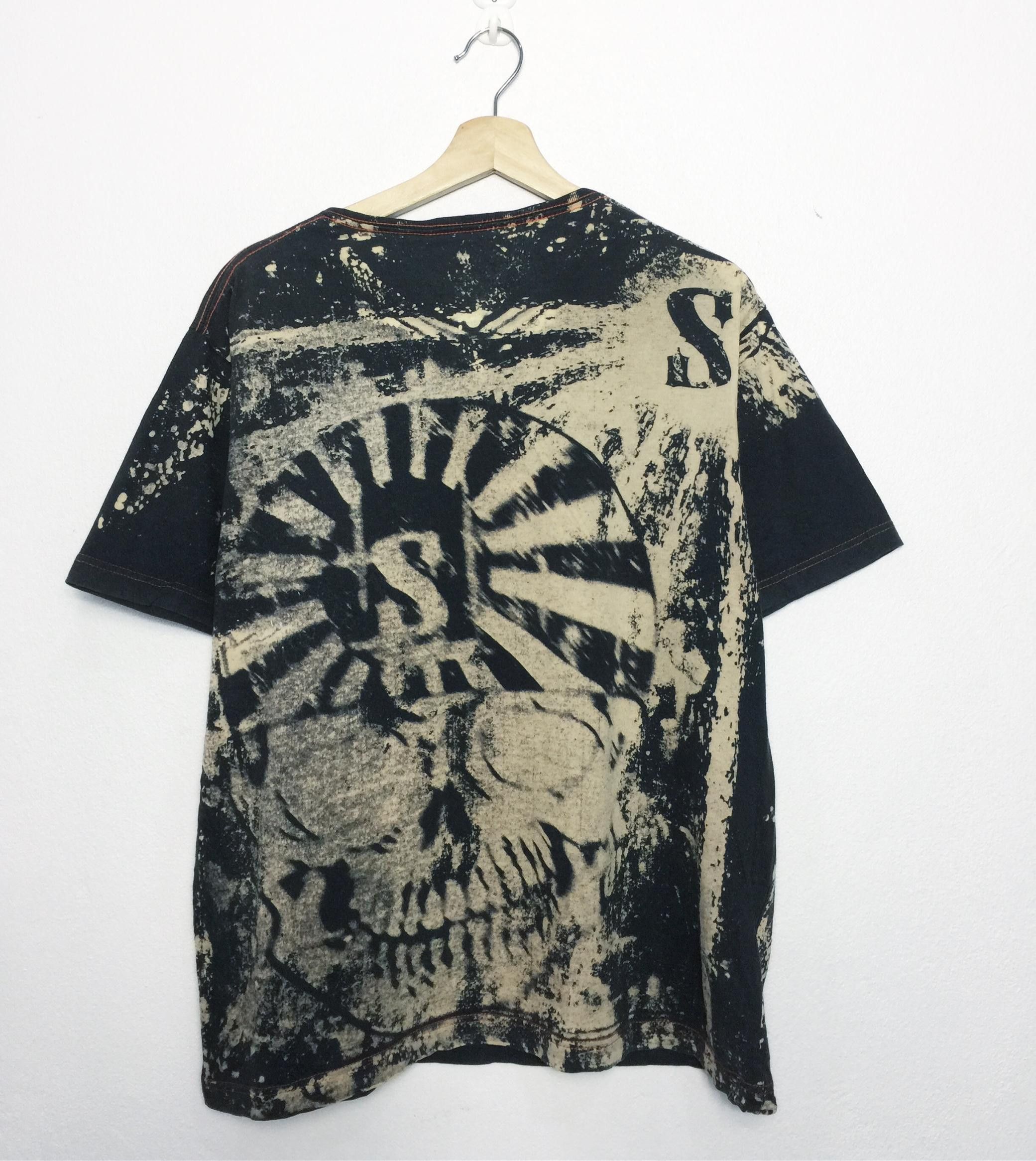 Japanese Brand Rare Sugoi Born in Japan Overprint Tie Dye Skull Tees Size US M / EU 48-50 / 2 - 8 Thumbnail