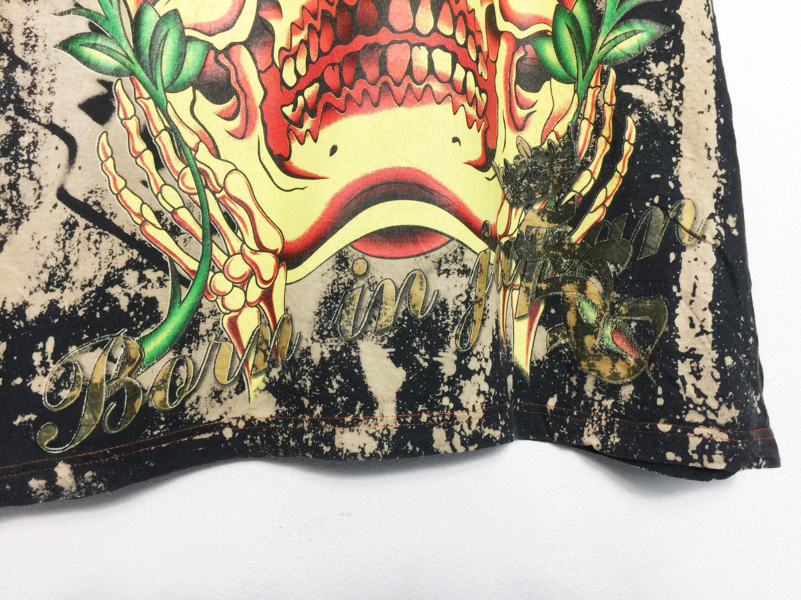 Japanese Brand Rare Sugoi Born in Japan Overprint Tie Dye Skull Tees Size US M / EU 48-50 / 2 - 5 Thumbnail