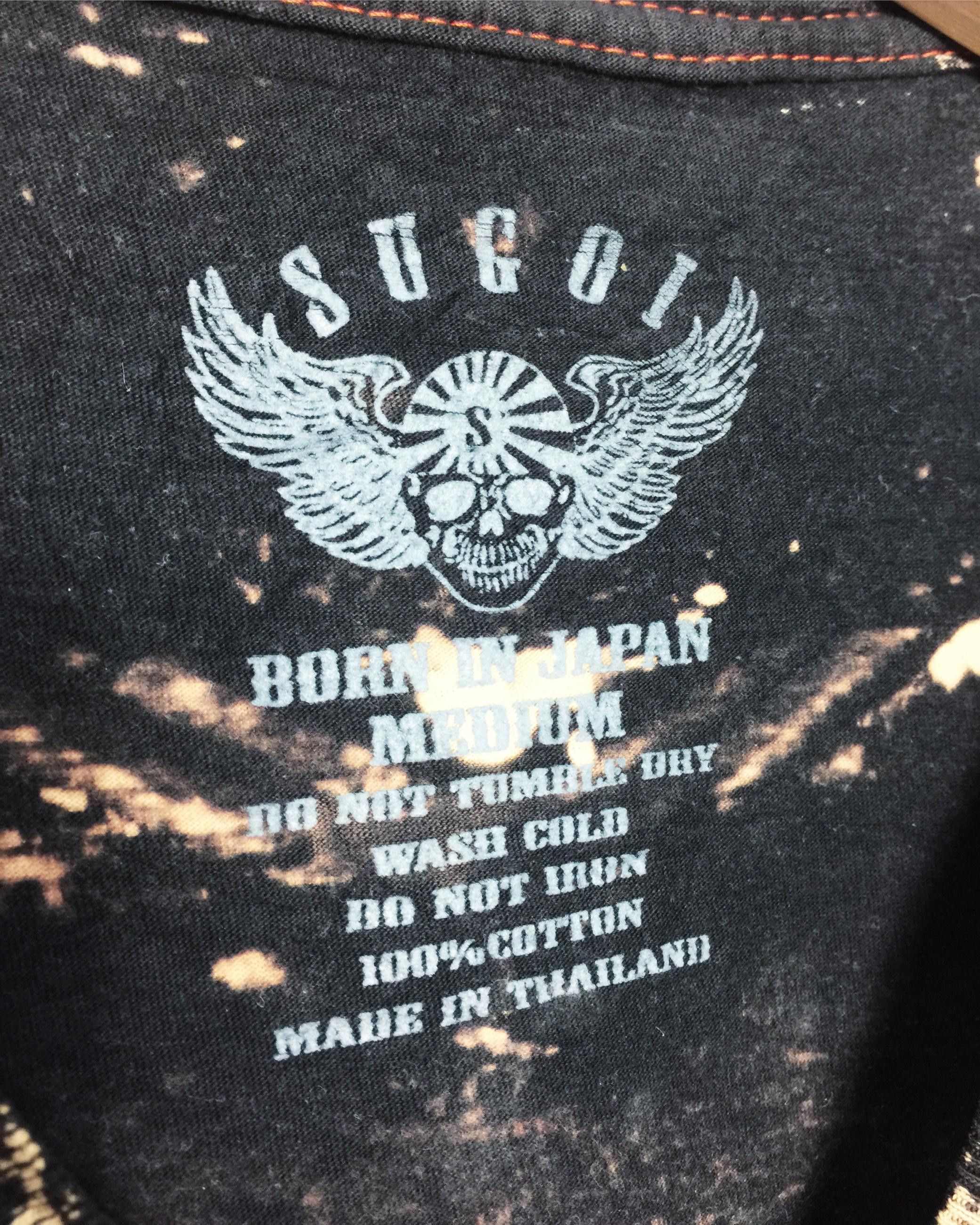 Japanese Brand Rare Sugoi Born in Japan Overprint Tie Dye Skull Tees Size US M / EU 48-50 / 2 - 9 Thumbnail