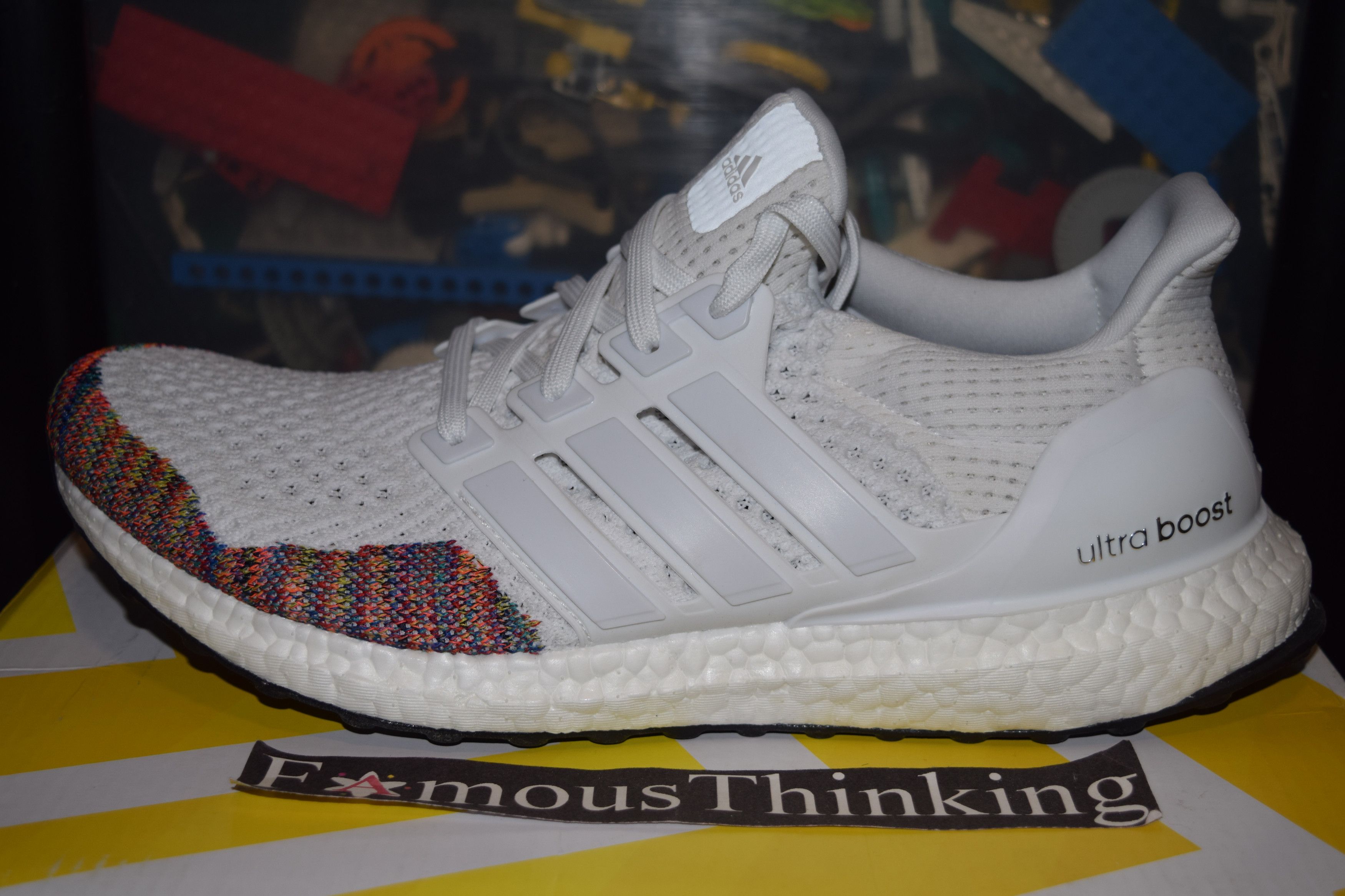 Healthcare Adidas Ultra Boost White Rainbow Adidas Ultra Boost
