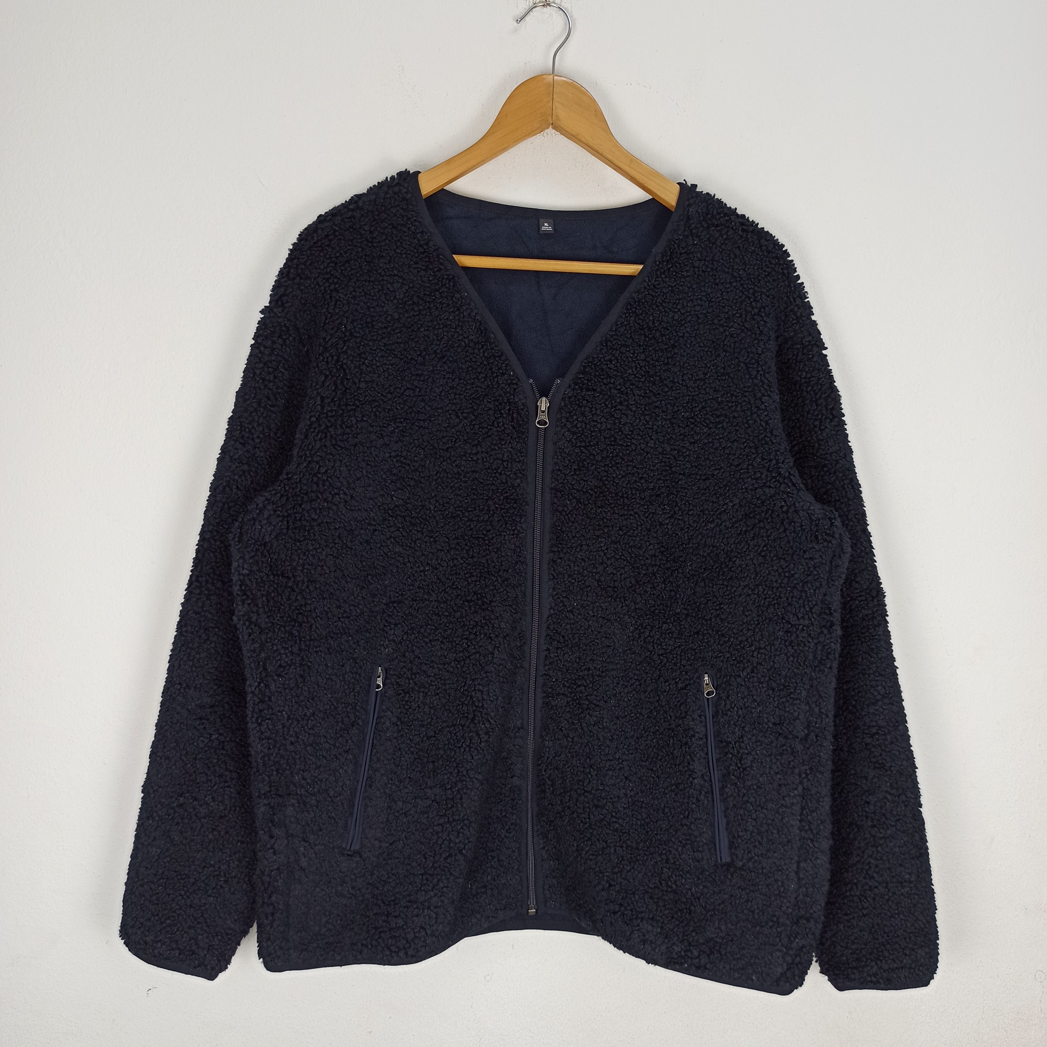 Aran Isles Knitwear Vintage Deep Pile Fleece Sherpa Zipper Up Cardigan Size US XL / EU 56 / 4 - 1 Thumbnail