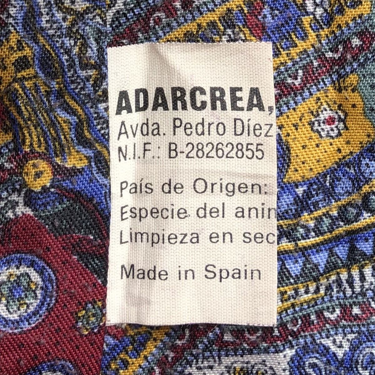 Vintage Adarcrea S.L Stripes Patchwork Leather Jacket Made In Spain Size XL / US 12-14 / IT 48-50 - 18 Thumbnail