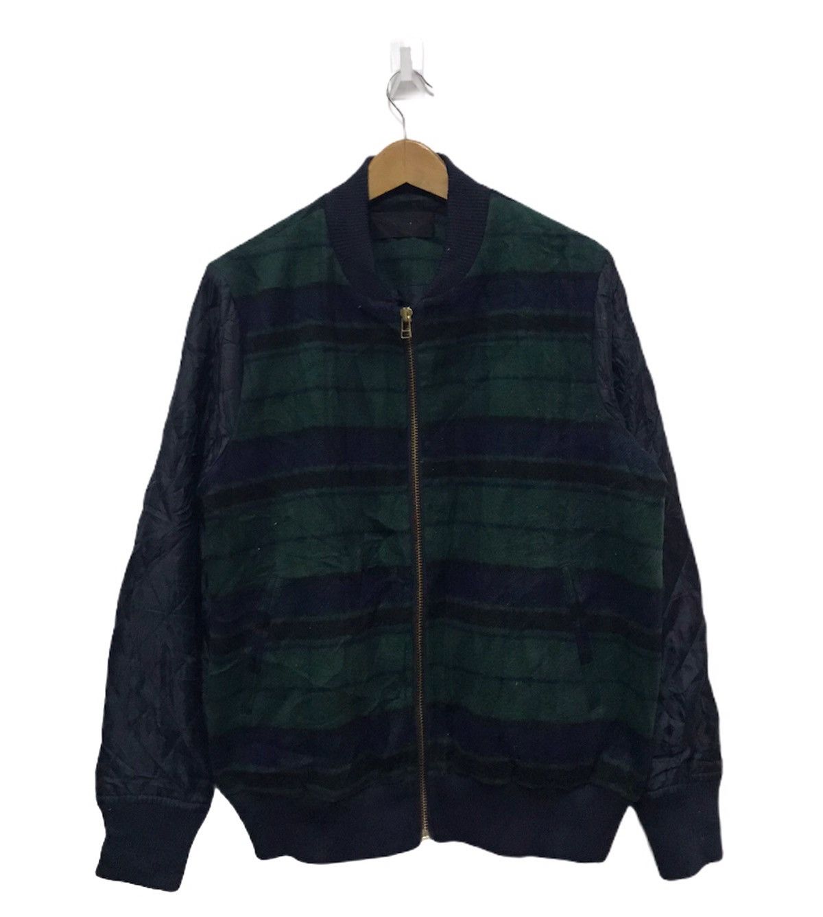 Japanese Brand Jeanasis checked bomber jacket Size US M / EU 48-50 / 2 - 1 Thumbnail