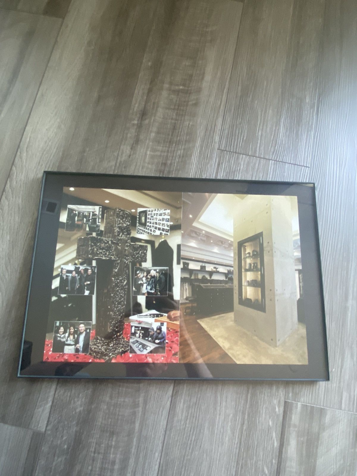 image of Chrome Hearts Framed Poster in Black, Men's