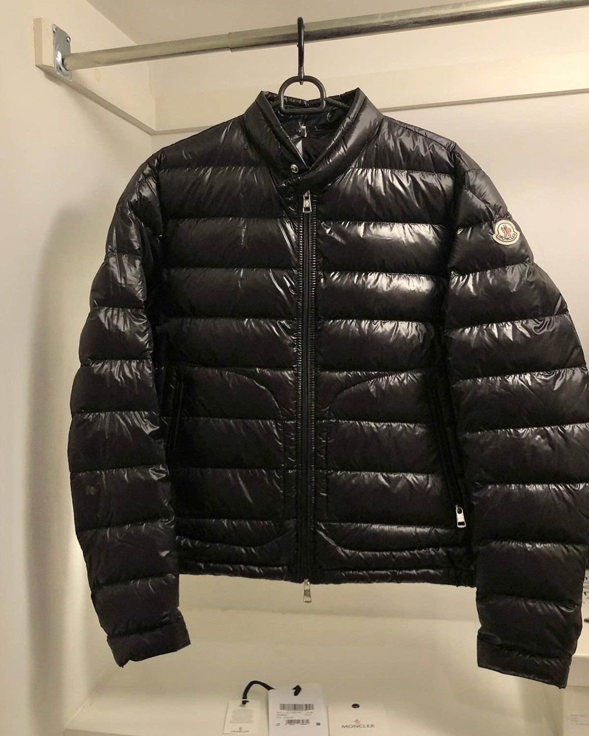 image of Moncler Acorus Down Jacket in Black, Men's (Size Medium)