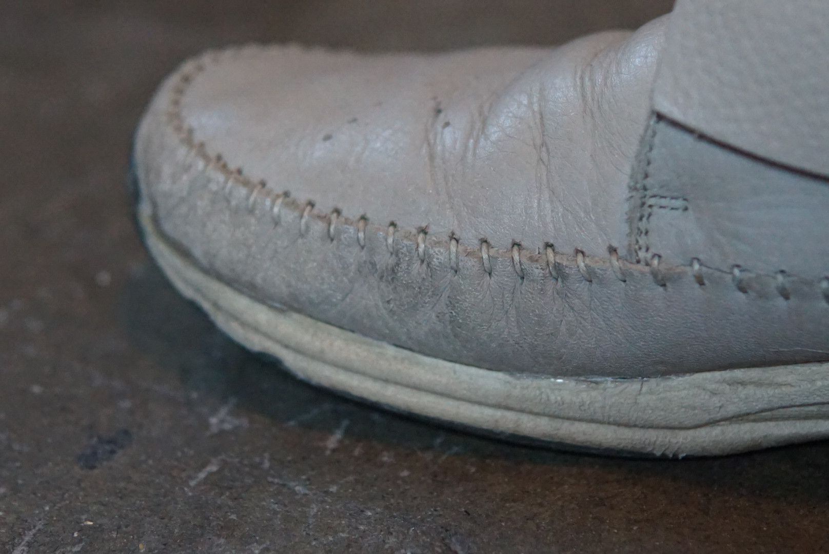 Visvim Visvim FBT Gray Size 10 43 Leather Moccasin Size US 10 / EU 43 - 10 Thumbnail