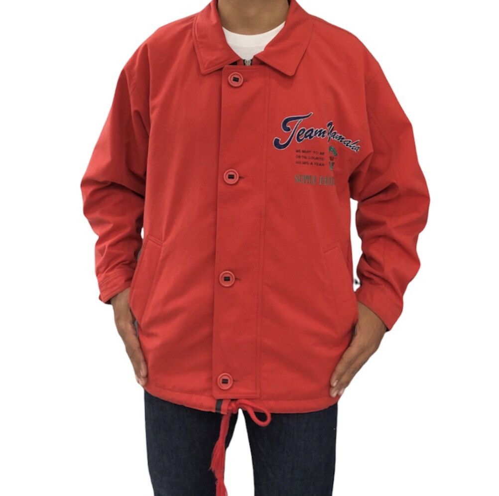 image of Sports Specialties x Vintage Yamaha Team Jacket For Sports Enthusiasts Jacket in Orange (Size Mediu