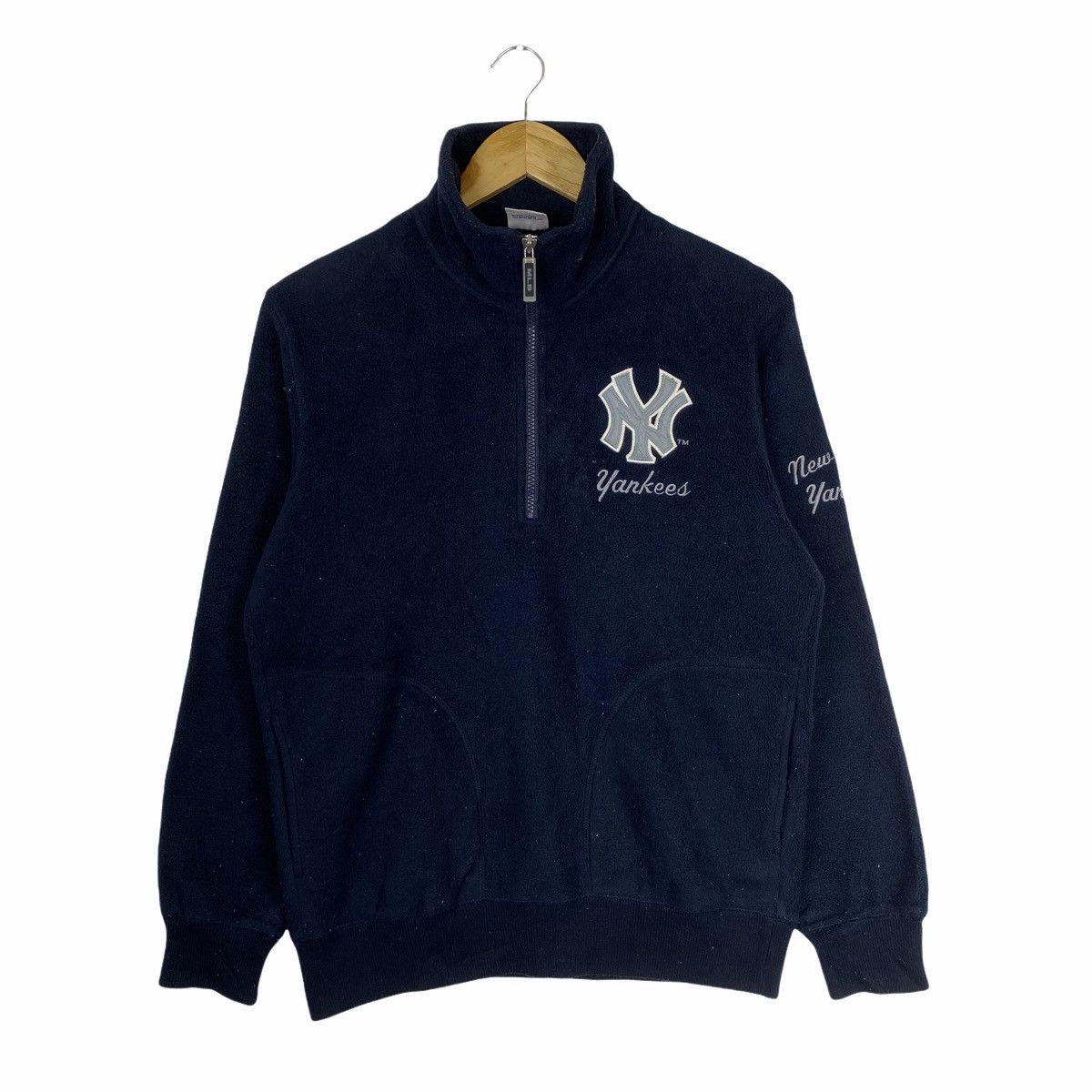 MLB × New York Yankees Vintage New York YANKEES MLB Fleece Half Zipper Sweatshirt Size US M / EU 48-50 / 2 - 1 Thumbnail