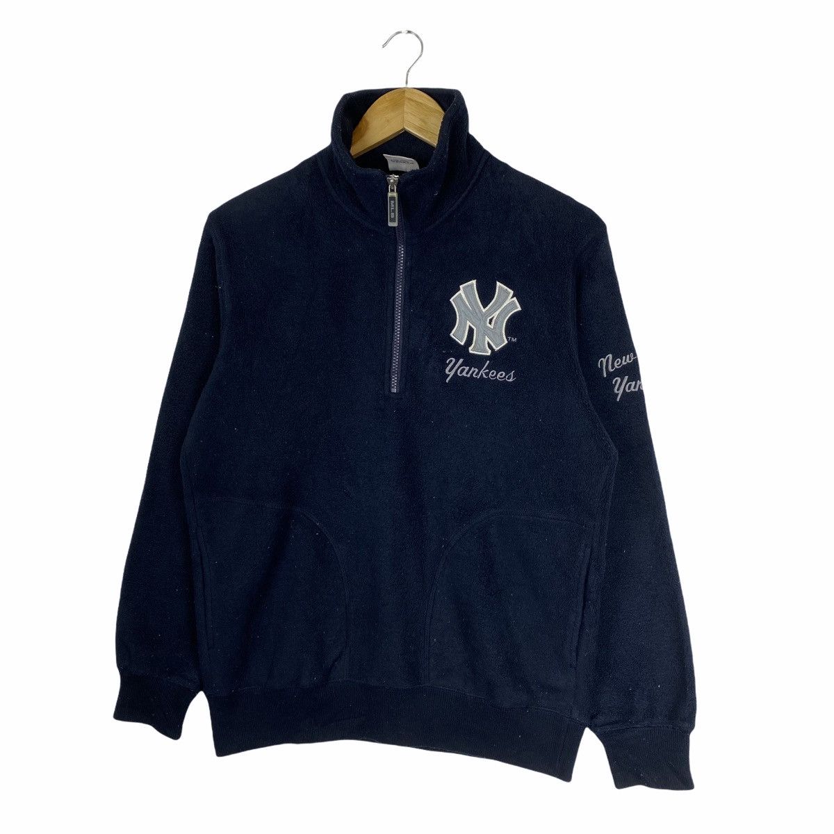 MLB × New York Yankees Vintage New York YANKEES MLB Fleece Half Zipper Sweatshirt Size US M / EU 48-50 / 2 - 3 Thumbnail