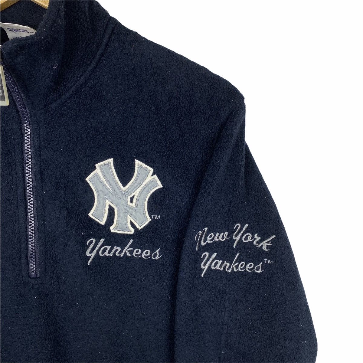 MLB × New York Yankees Vintage New York YANKEES MLB Fleece Half Zipper Sweatshirt Size US M / EU 48-50 / 2 - 7 Thumbnail