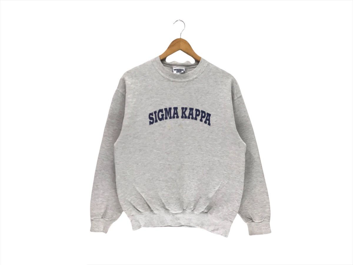 Lee × Vintage Vintage 90s Sigma Kappa Big Logo Sweatshirt Size US S / EU 44-46 / 1 - 1 Thumbnail