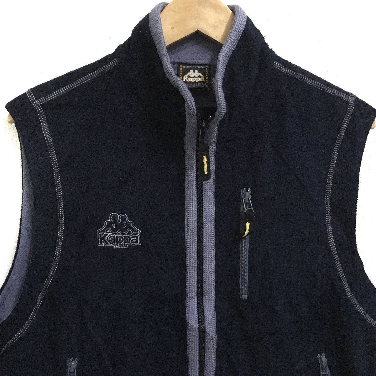 Kappa × Vintage VINTAGE KAPPA SMALL LOGO FLEECE ZIPPER TANKS SLEEVELESS Size US M / EU 48-50 / 2 - 3 Thumbnail
