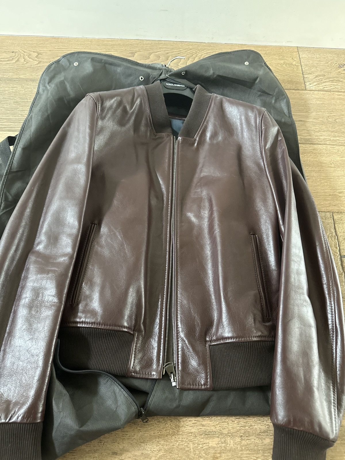 Dolce and Gabbana Genuine Leather Jacket sz 50