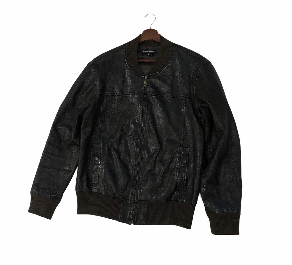 Vintage Dope + Drakkar Full Leather Jacket Size US M / EU 48-50 / 2 - 4 Thumbnail