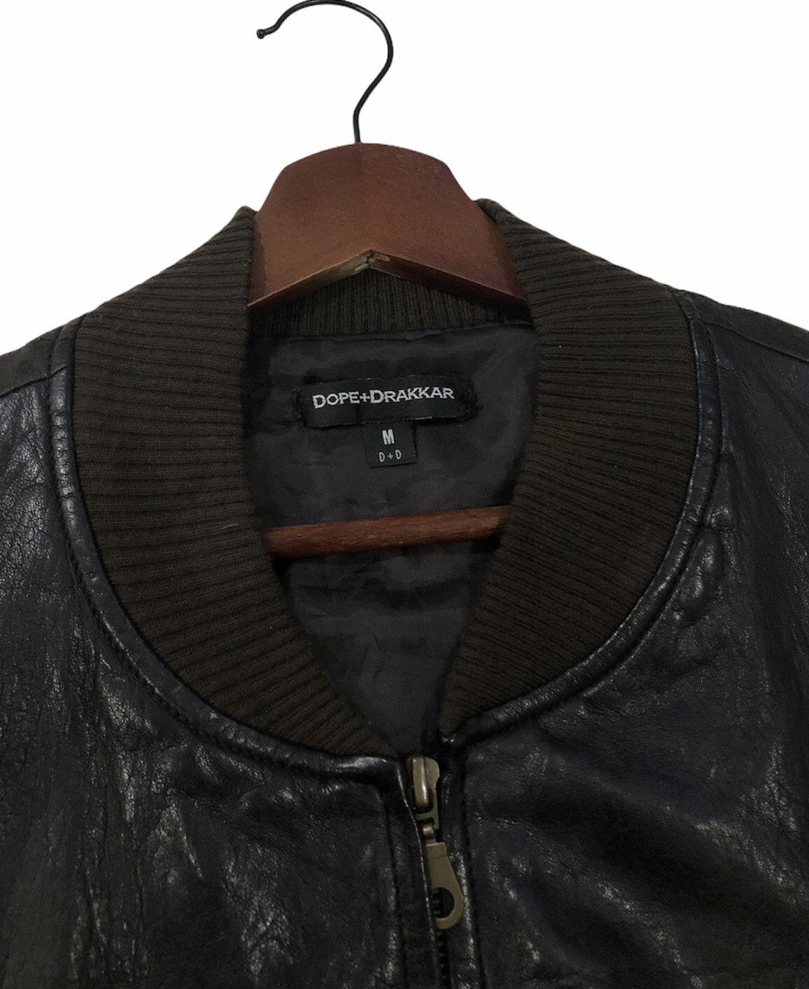 Vintage Dope + Drakkar Full Leather Jacket Size US M / EU 48-50 / 2 - 5 Thumbnail
