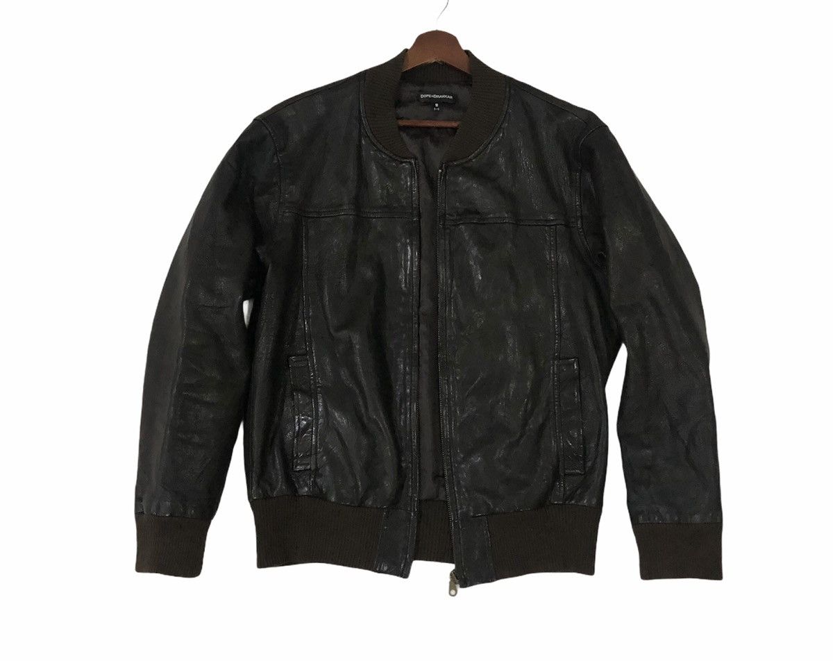 Vintage Dope + Drakkar Full Leather Jacket Size US M / EU 48-50 / 2 - 2 Thumbnail