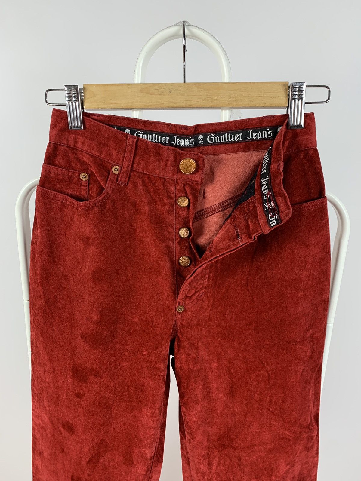Jean Paul Gaultier Vintage Jean Paul Gaultier Jeans Velours Pants Size 25" / US 0 / IT 36 - 14 Thumbnail