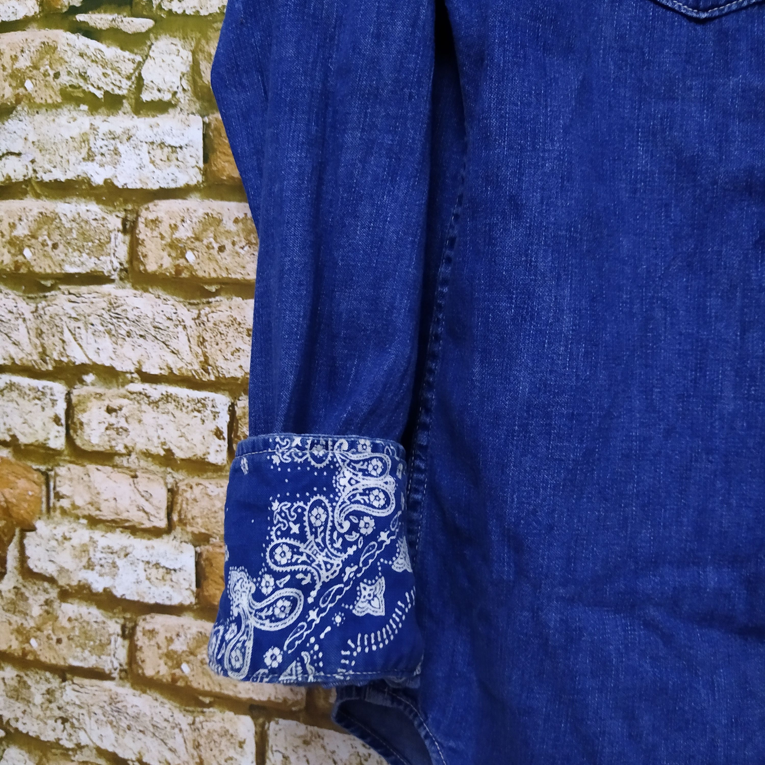 Orslow ORSLOW WESTERN BUFFALO DENIM BANDANA (D261) Size US S / EU 44-46 / 1 - 3 Thumbnail