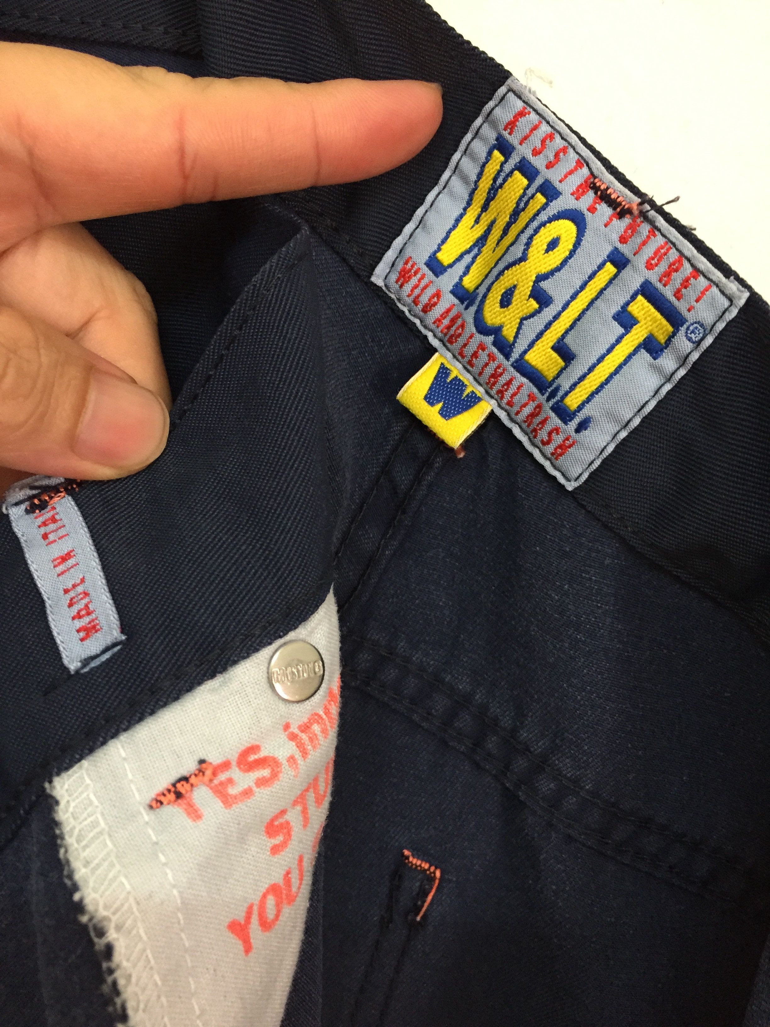 W&LT × Walter Van Beirendonck 90's W & Lt Nylon Mix Pants Size US 33 - 12 Thumbnail