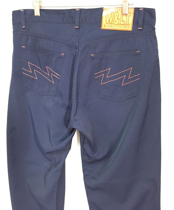 W< design nylon pants 90s-