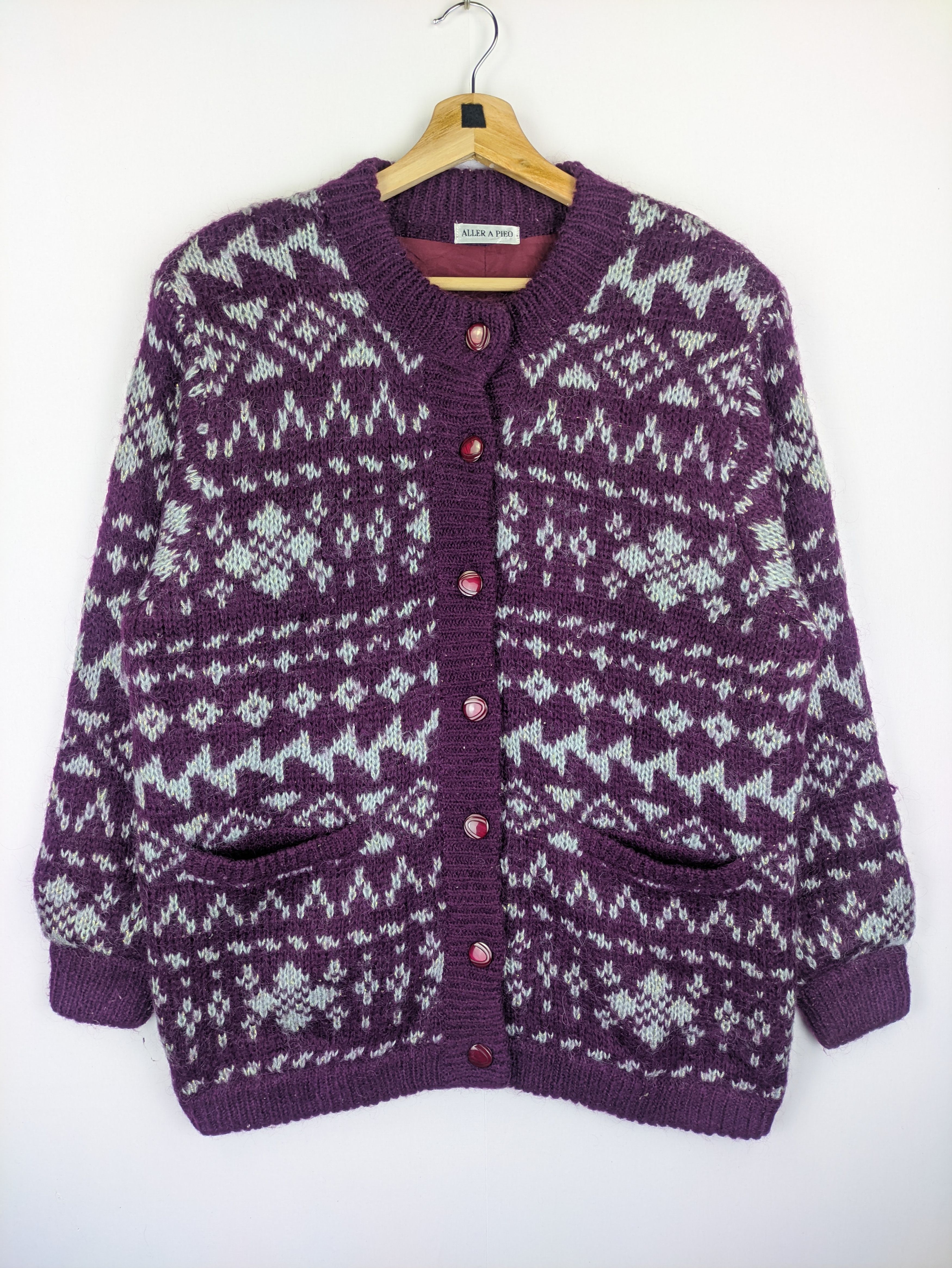 Japanese Brand Steals🔥Cardigan Wool Knitted Jacket Navajo Patterned Size US M / EU 48-50 / 2 - 1 Thumbnail