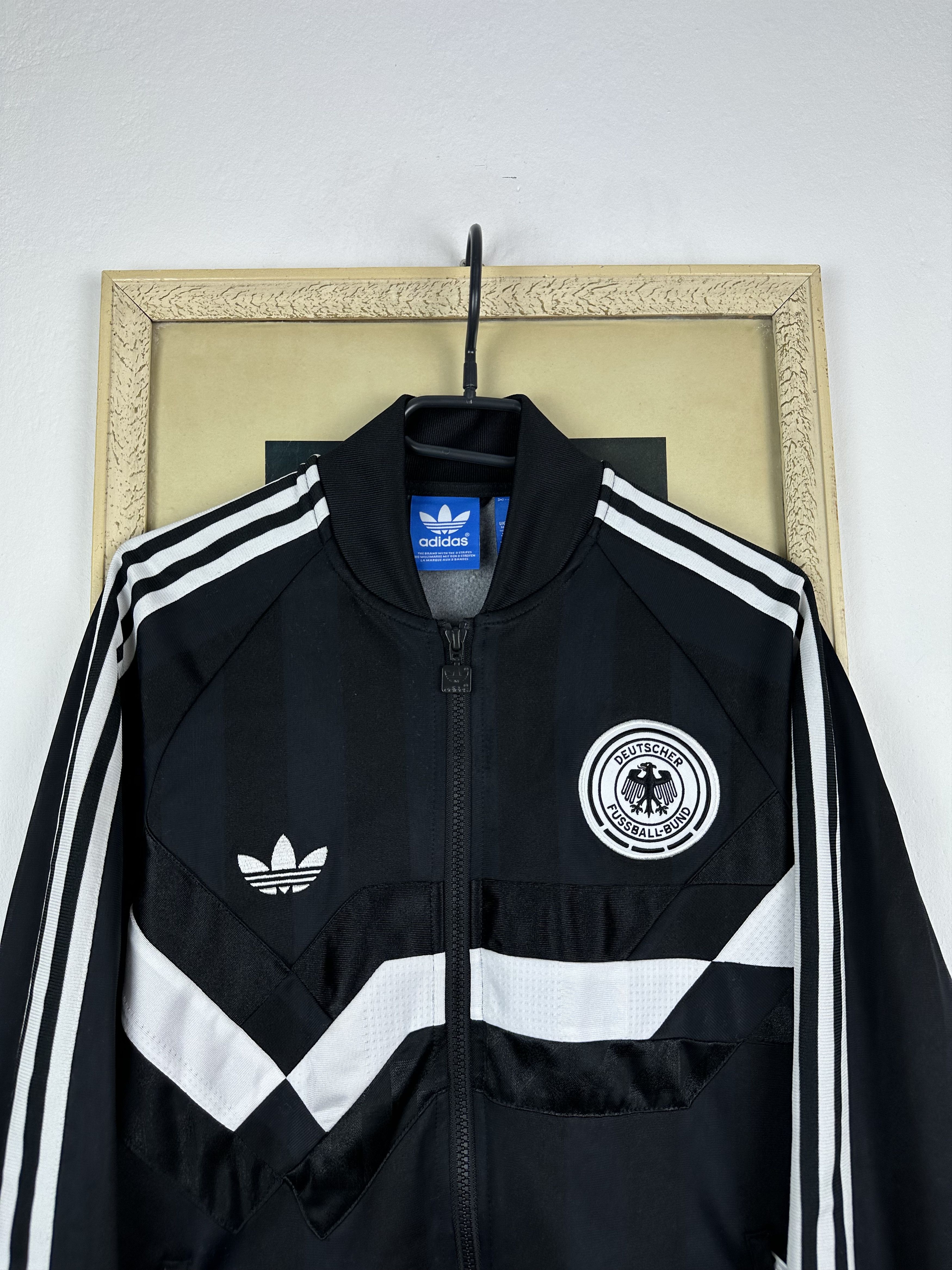 Adidas Germany National 1990 Style Football Soccer Jacket Track Top Size US M / EU 48-50 / 2 - 2 Thumbnail