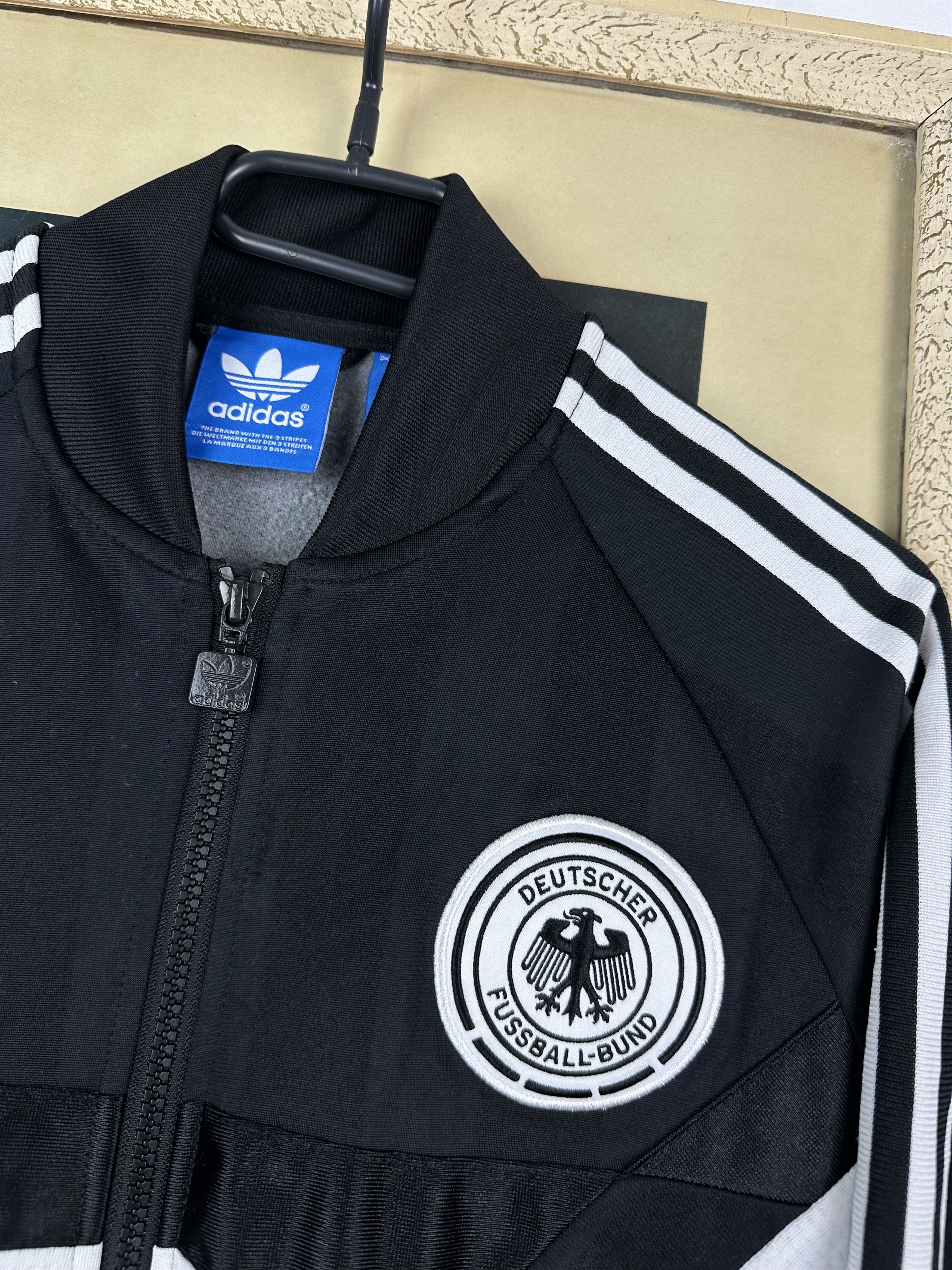 Adidas Germany National 1990 Style Football Soccer Jacket Track Top Size US M / EU 48-50 / 2 - 3 Thumbnail
