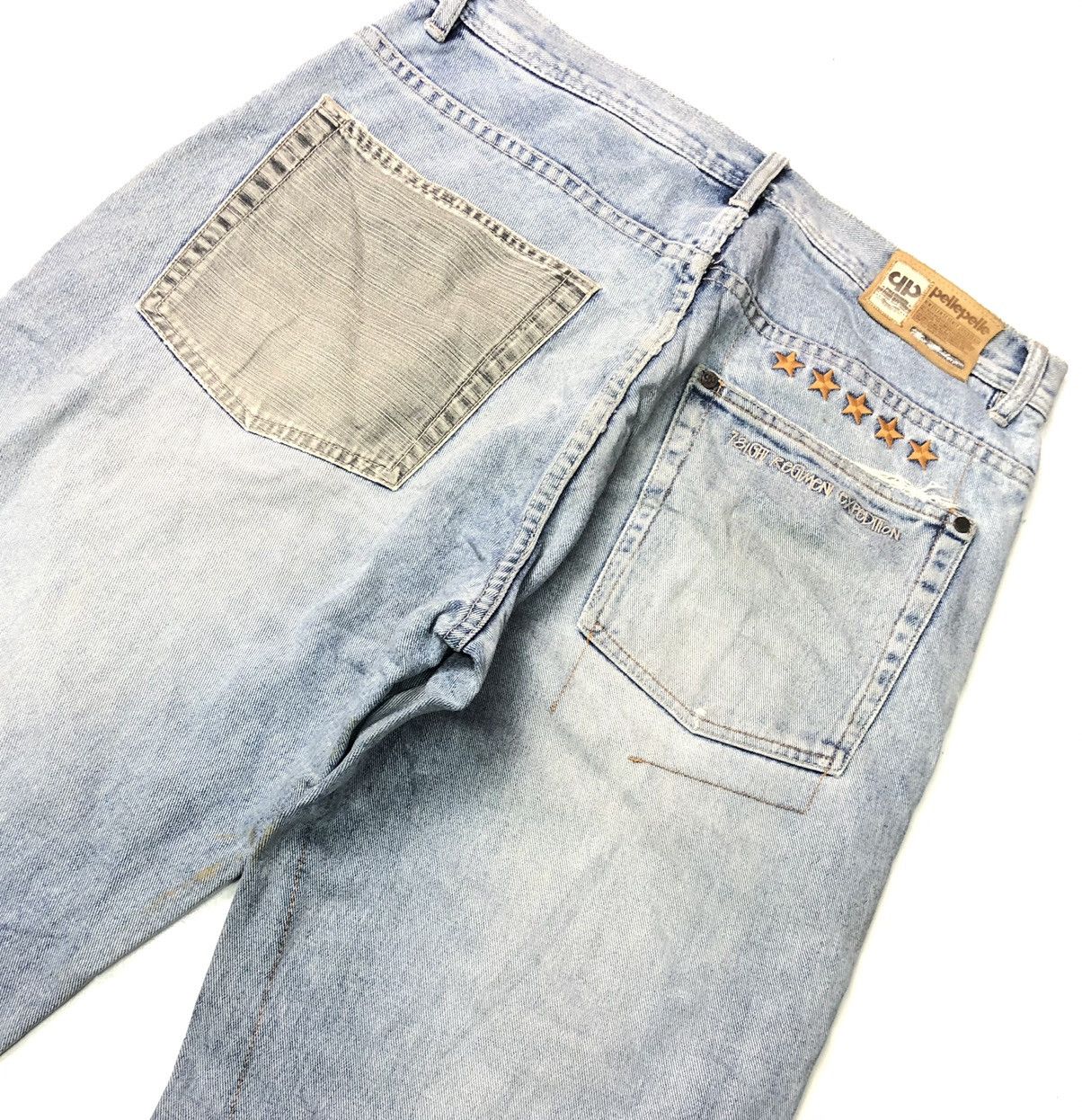 Marc Buchanan × Pelle Pelle PELLE PELLE MARC BUCHANAM DISSTRESSED DENIM Size US 34 / EU 50 - 12 Thumbnail