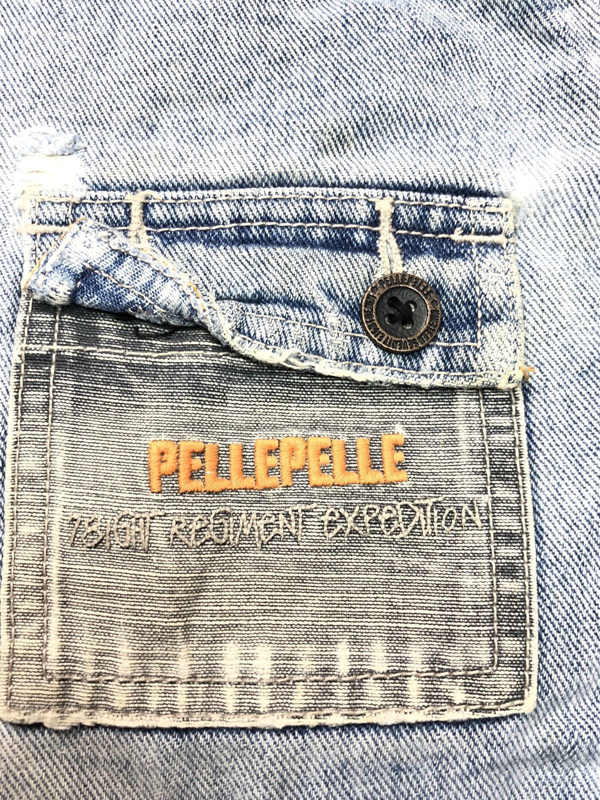 Marc Buchanan × Pelle Pelle PELLE PELLE MARC BUCHANAM DISSTRESSED DENIM Size US 34 / EU 50 - 5 Thumbnail