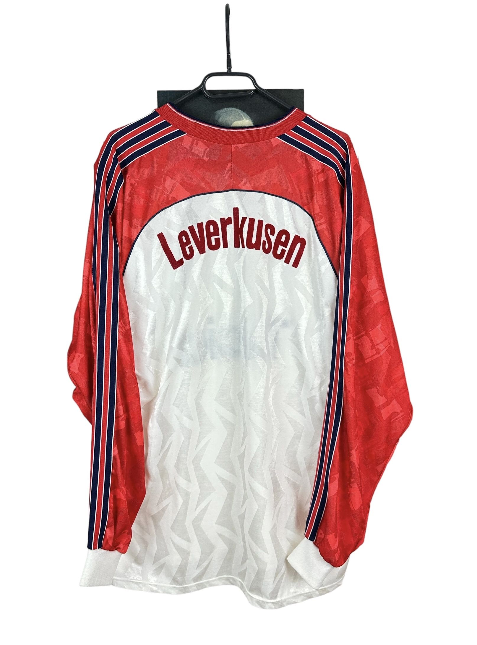 Adidas Bayer 04 Leverkusen football Soccer Shirt 1992 Jersey RARE Size US XL / EU 56 / 4 - 15 Thumbnail