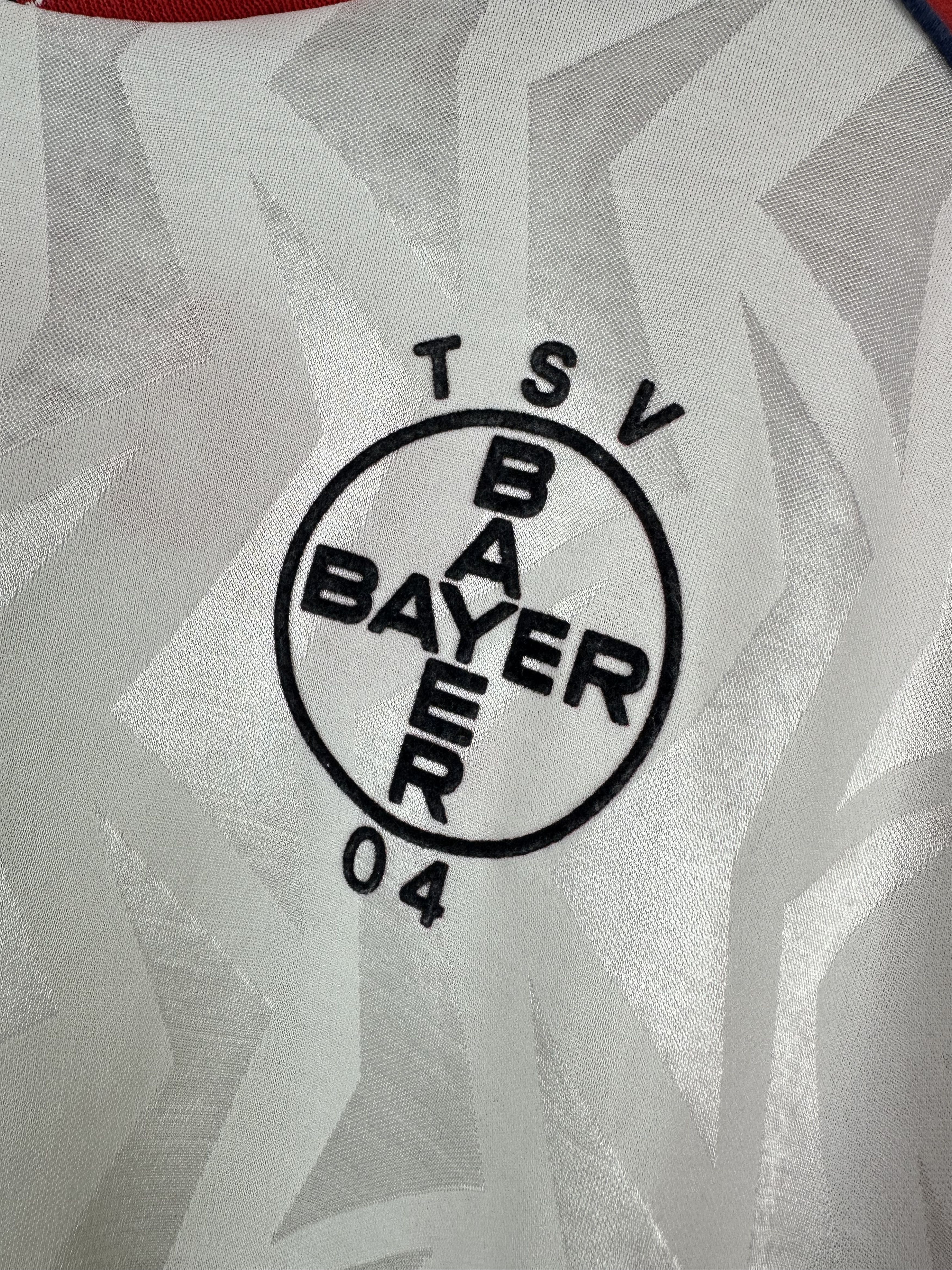 Adidas Bayer 04 Leverkusen football Soccer Shirt 1992 Jersey RARE Size US XL / EU 56 / 4 - 4 Thumbnail