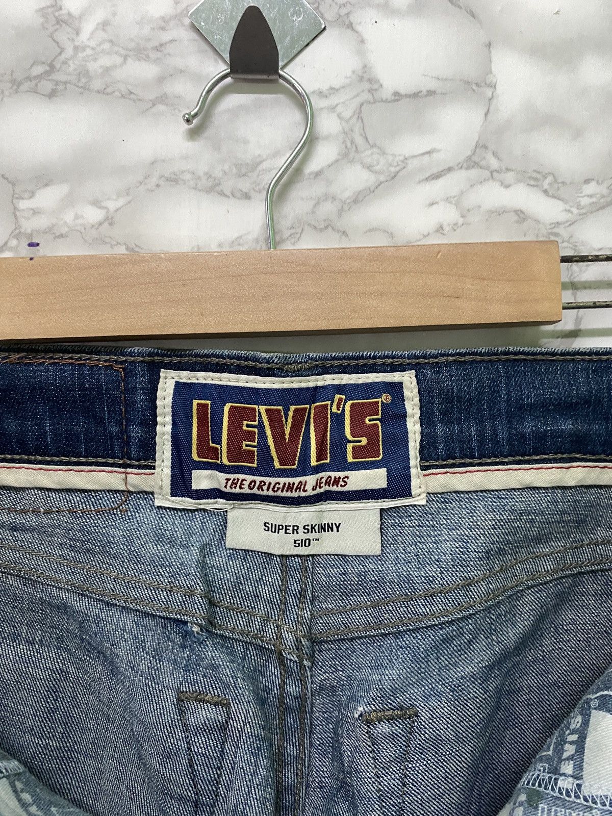 Levi's × Vintage Vintage LEVIS 510 Super Skinny Distressed Jeans - L4 Size US 29 - 19 Thumbnail