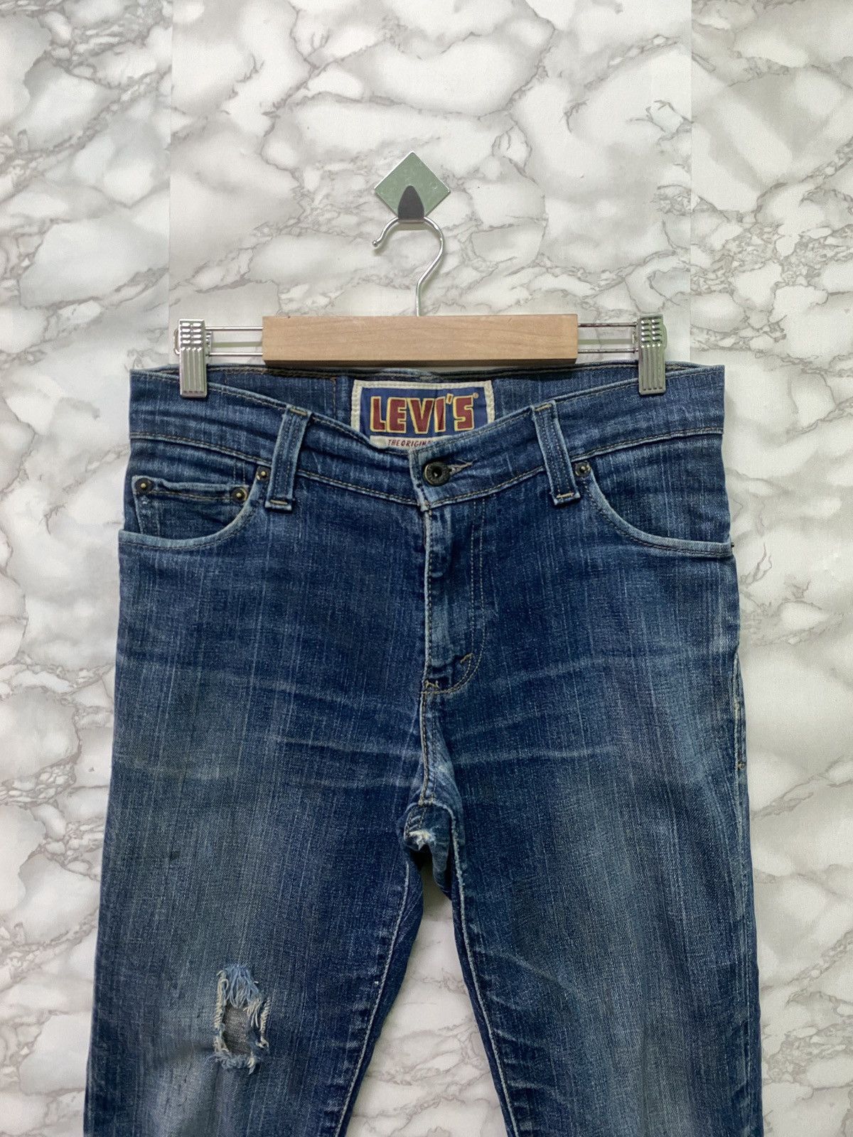 Levi's × Vintage Vintage LEVIS 510 Super Skinny Distressed Jeans - L4 Size US 29 - 3 Thumbnail