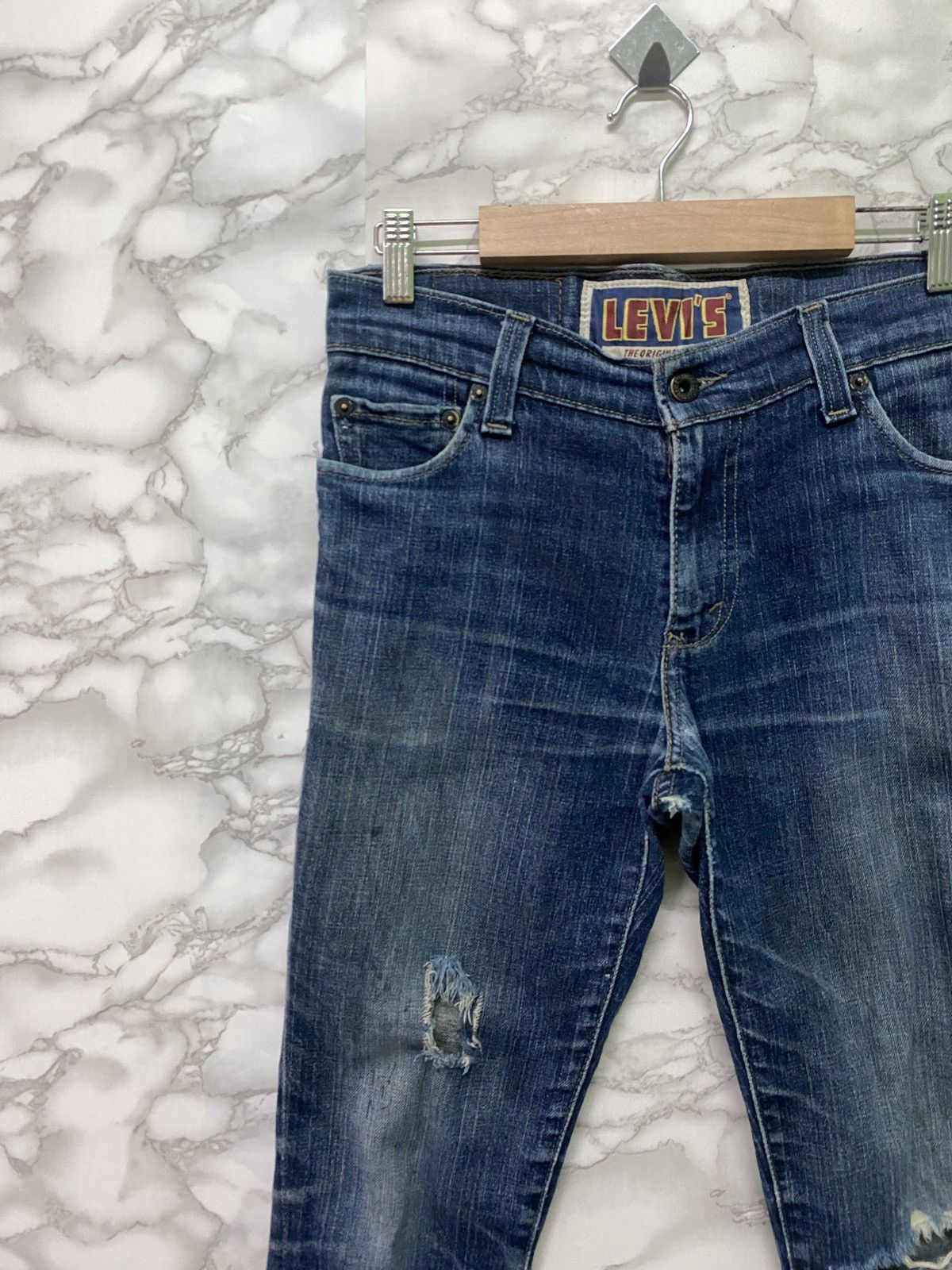 Levi's × Vintage Vintage LEVIS 510 Super Skinny Distressed Jeans - L4 Size US 29 - 4 Thumbnail