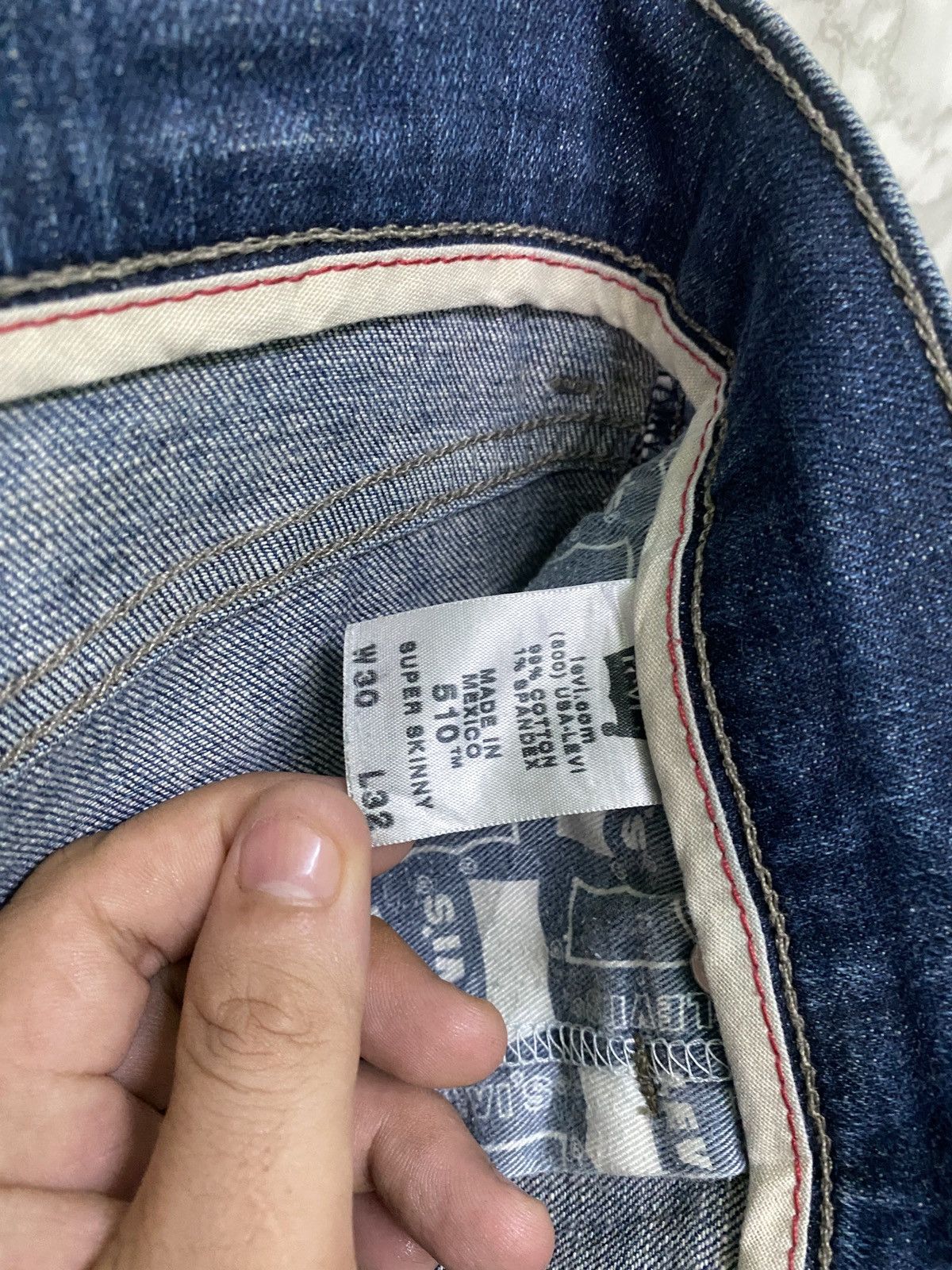 Levi's × Vintage Vintage LEVIS 510 Super Skinny Distressed Jeans - L4 Size US 29 - 20 Thumbnail