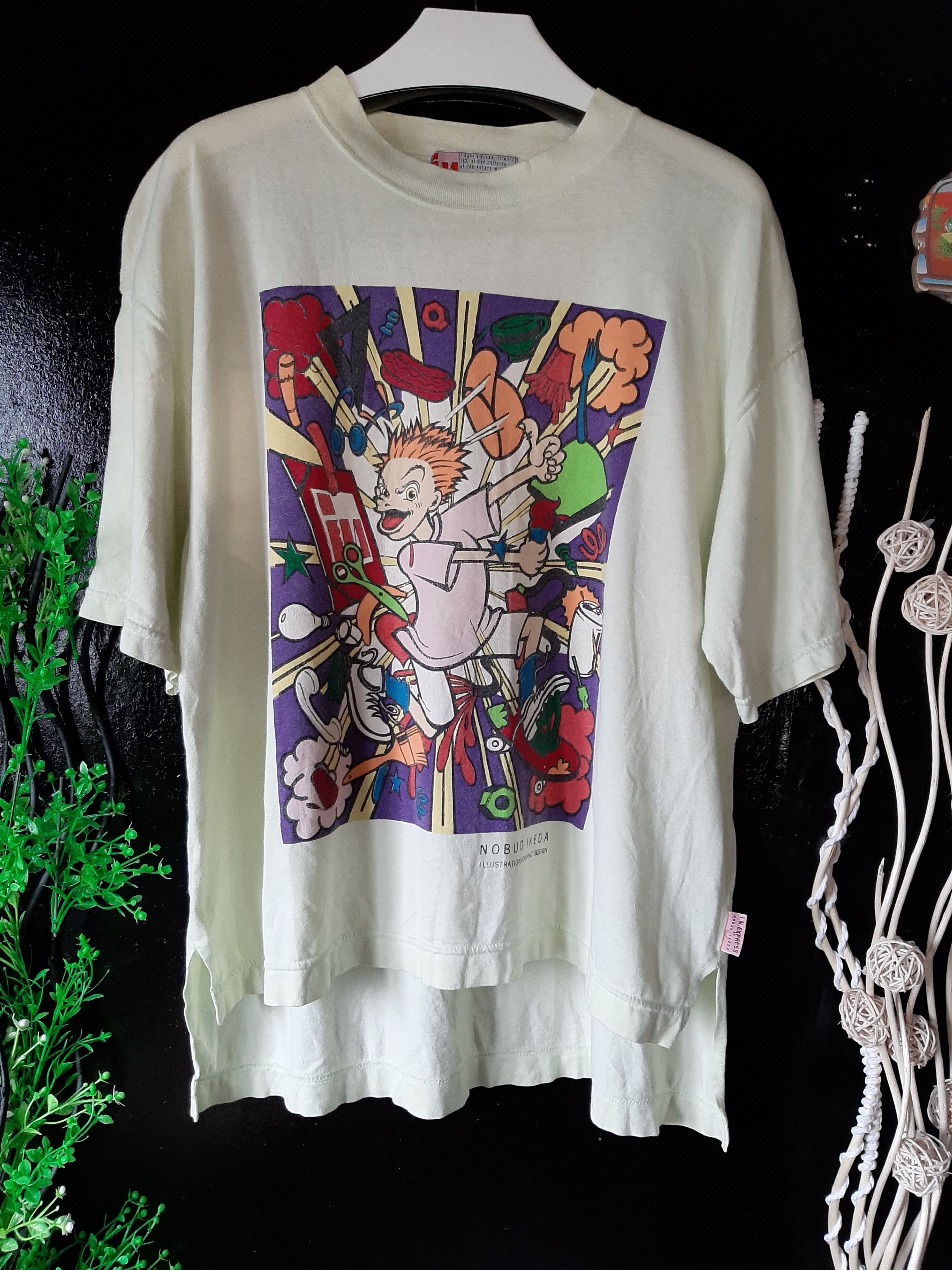 Designer × Japanese Brand × Vintage VINTAGE 90s ART NOBUO IKEDA ILLUSTRATION GRAPHIC DESIGN Size US XL / EU 56 / 4 - 1 Thumbnail