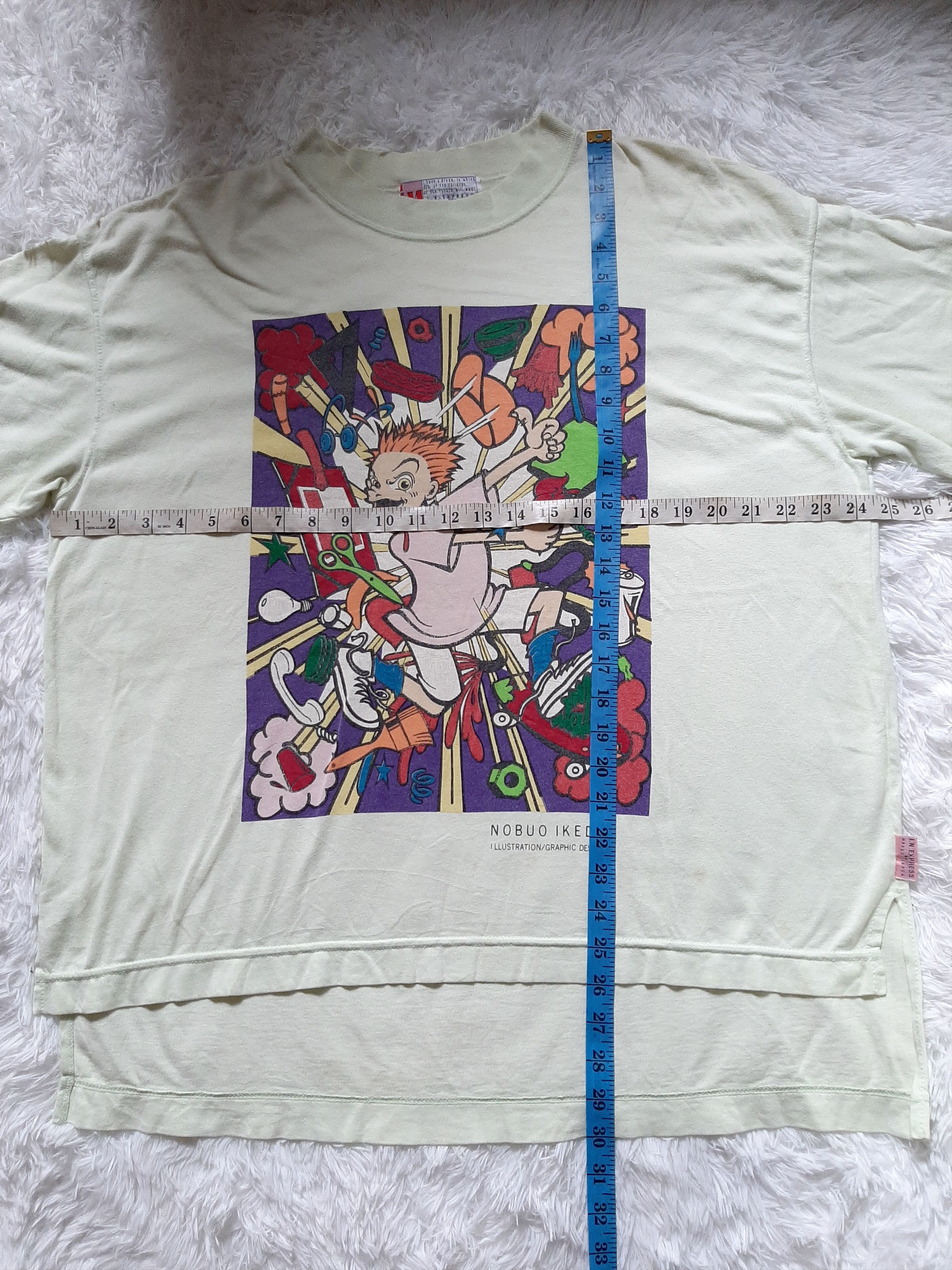 Designer × Japanese Brand × Vintage VINTAGE 90s ART NOBUO IKEDA ILLUSTRATION GRAPHIC DESIGN Size US XL / EU 56 / 4 - 8 Thumbnail