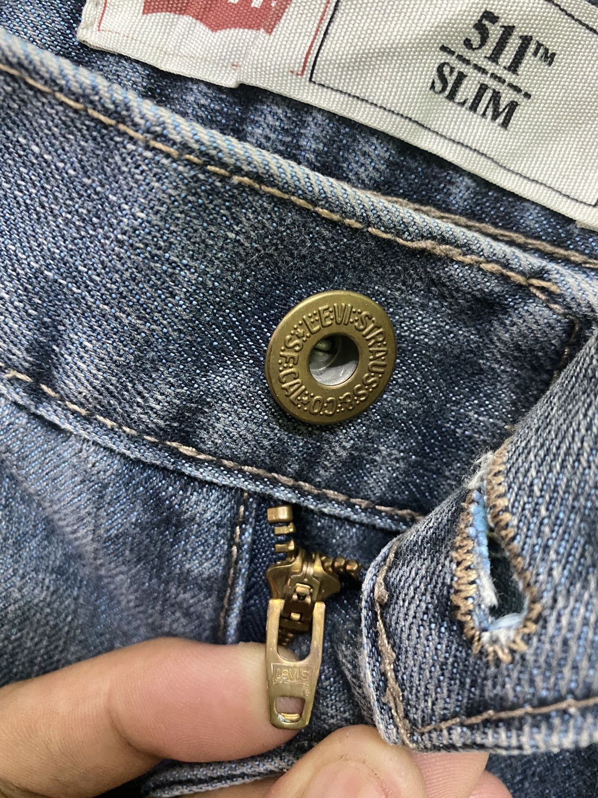 Levi's × Vintage LEVIS 511 Slim Design Mid Blue Jeans- L16 Size US 29 - 10 Thumbnail