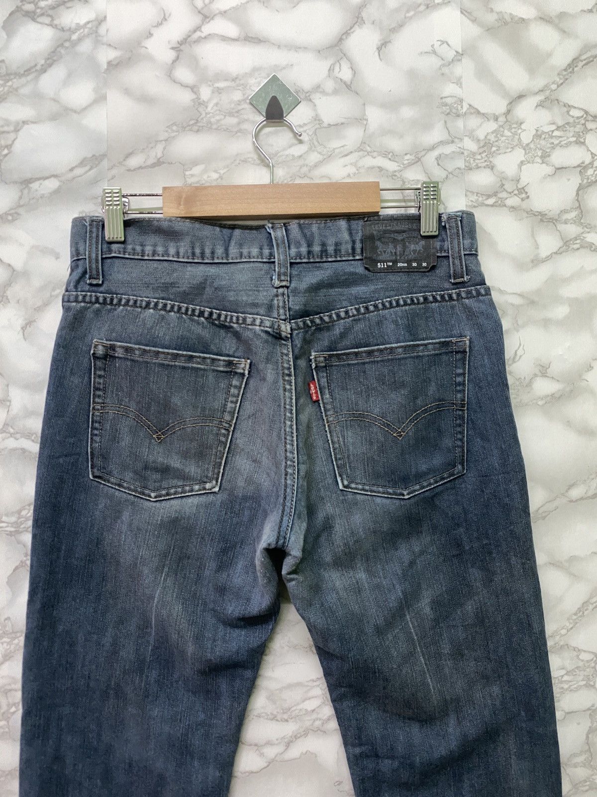 Levi's × Vintage LEVIS 511 Slim Design Mid Blue Jeans- L16 Size US 29 - 12 Thumbnail