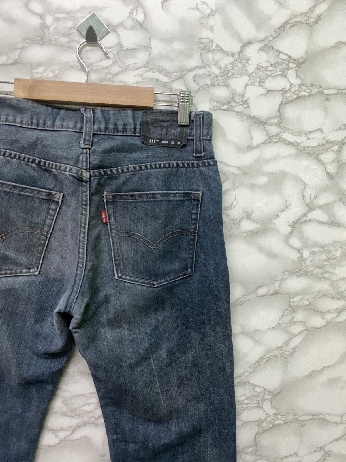 Levi's × Vintage LEVIS 511 Slim Design Mid Blue Jeans- L16 Size US 29 - 14 Thumbnail