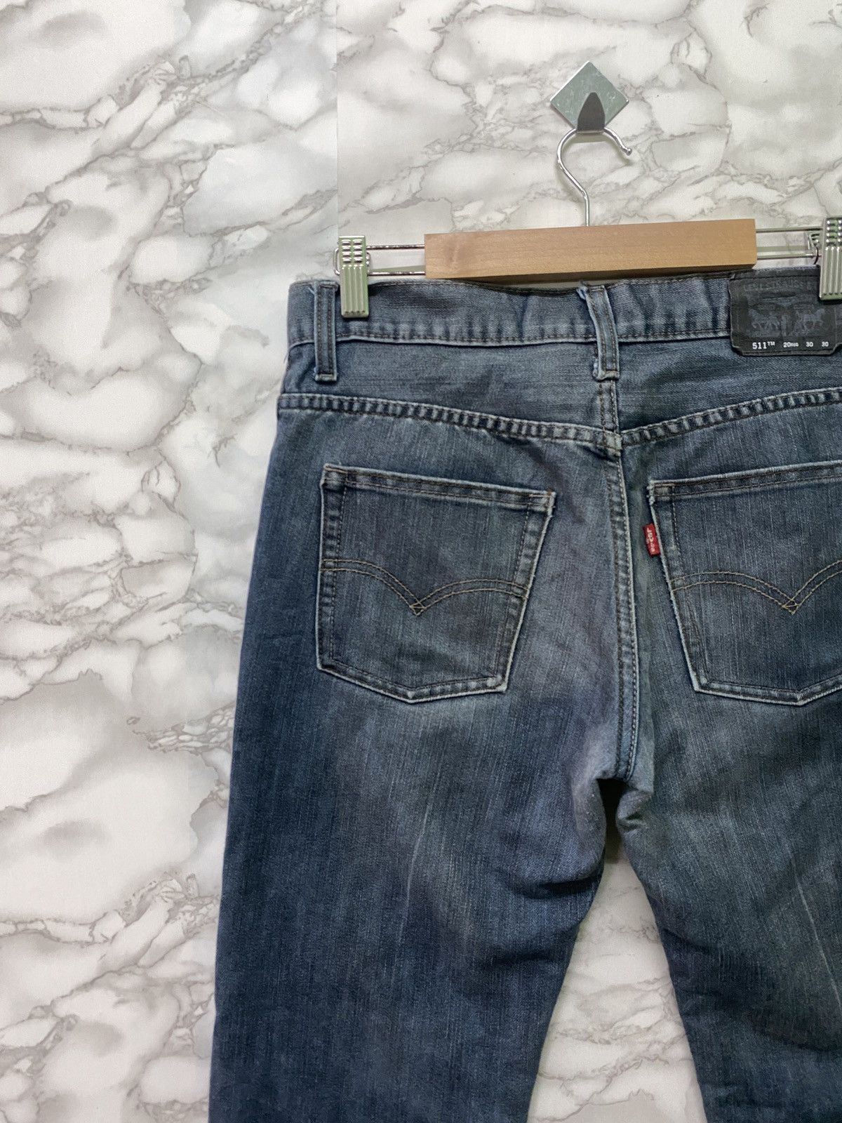 Levi's × Vintage LEVIS 511 Slim Design Mid Blue Jeans- L16 Size US 29 - 13 Thumbnail