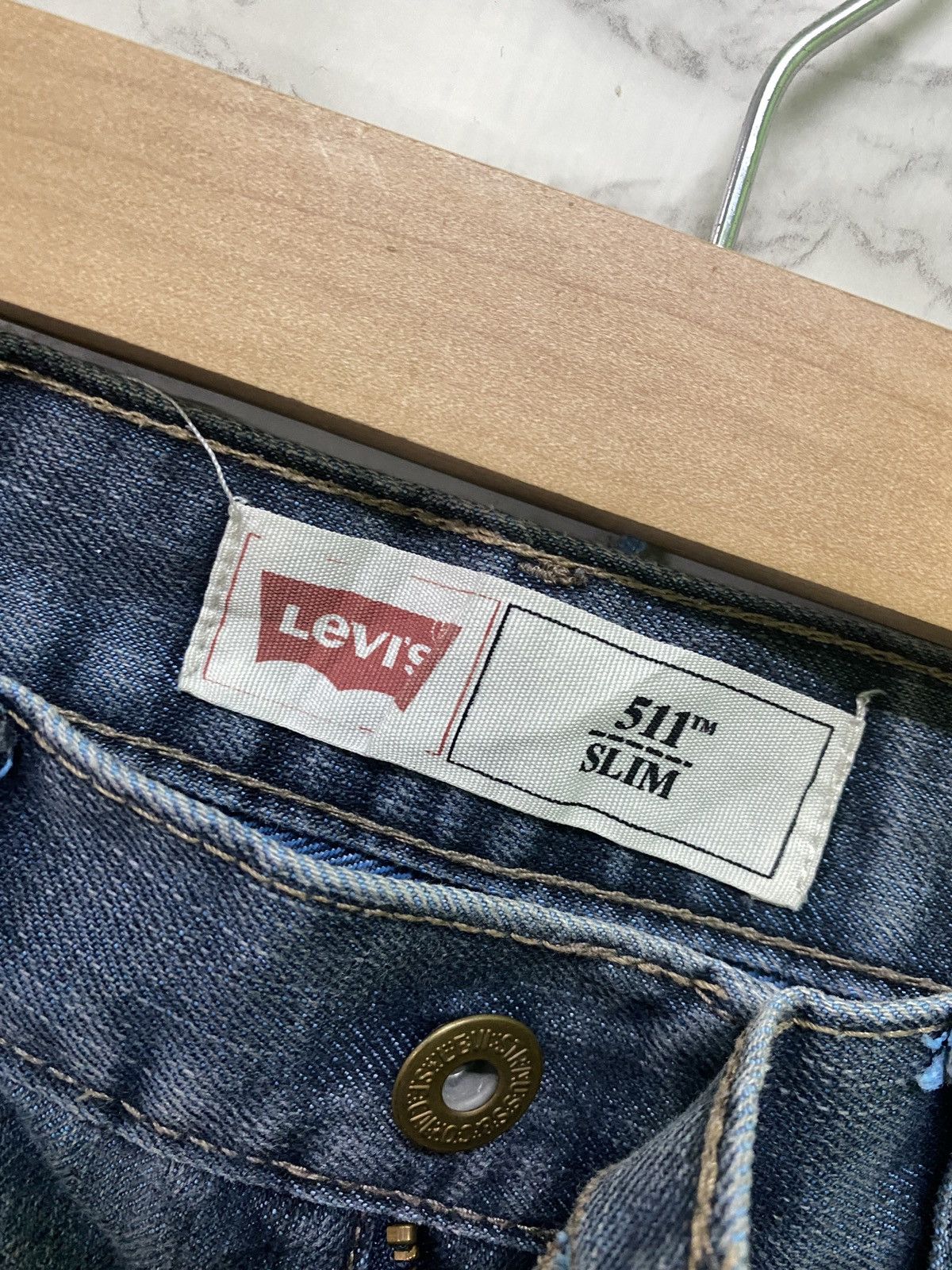 Levi's × Vintage LEVIS 511 Slim Design Mid Blue Jeans- L16 Size US 29 - 11 Thumbnail