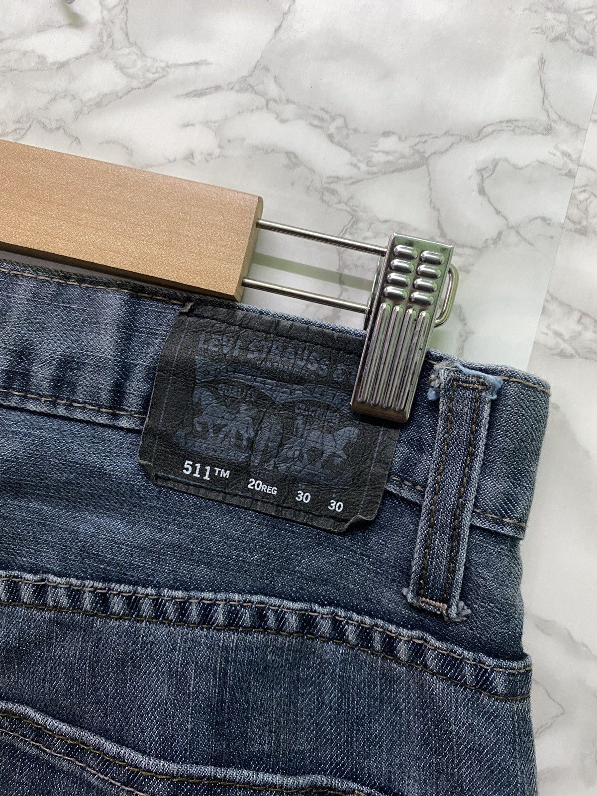 Levi's × Vintage LEVIS 511 Slim Design Mid Blue Jeans- L16 Size US 29 - 16 Thumbnail