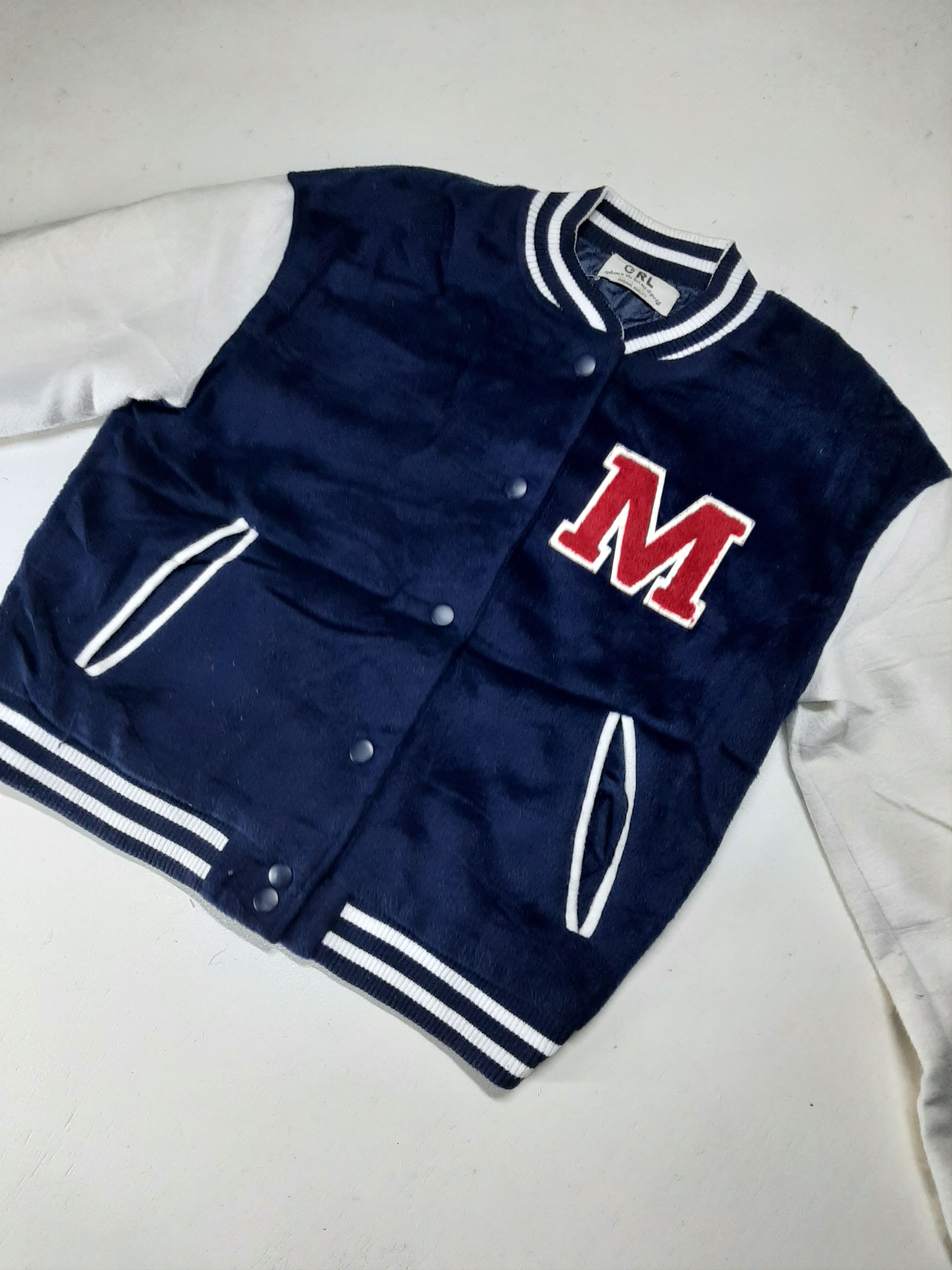 Japanese Brand GRL JAPANESE BRAND VARSITY WOOL BLEND JACKET Size US S / EU 44-46 / 1 - 3 Thumbnail